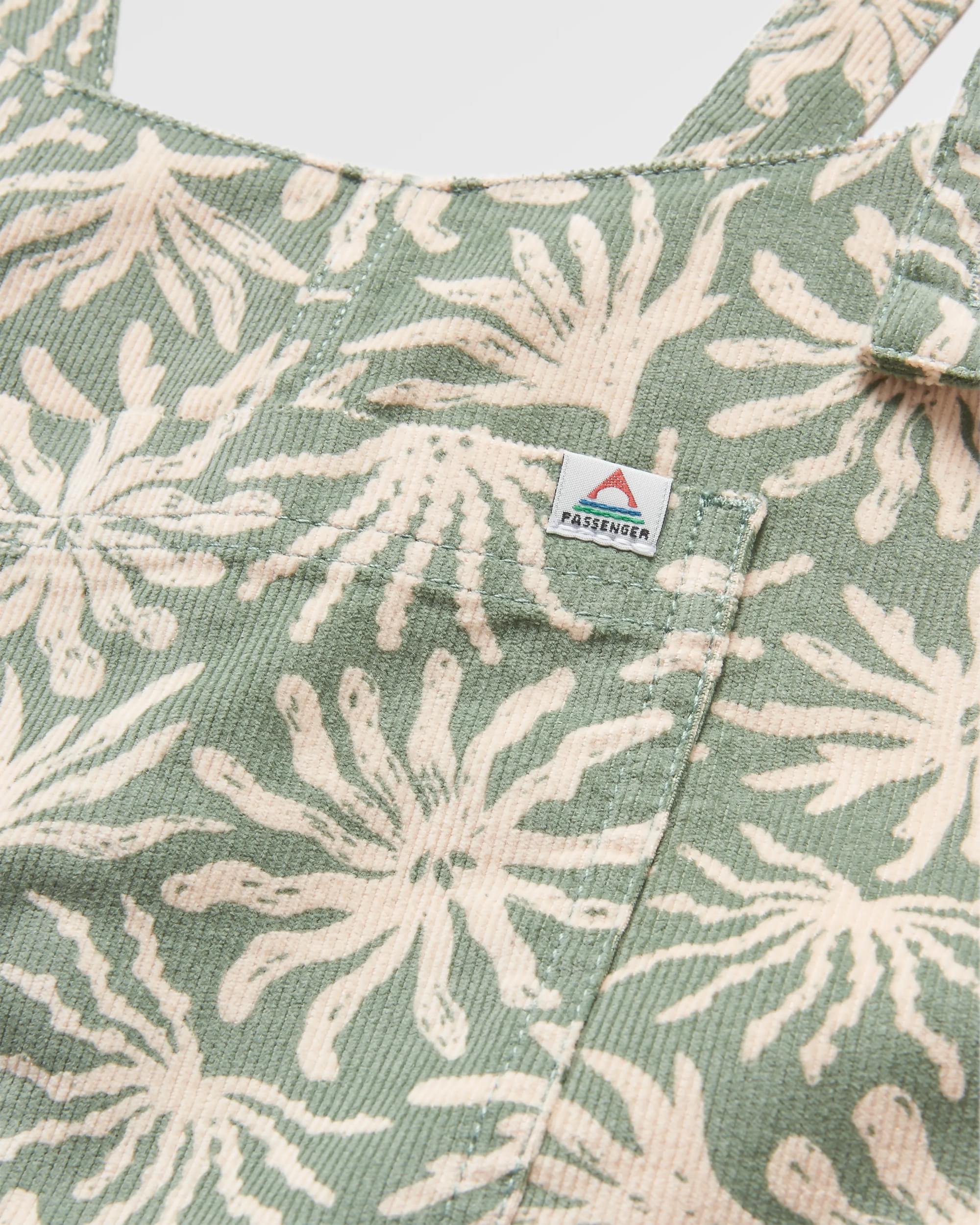 Meadows Organic Cotton Cord Dungarees - Seaweed Pistachio - Image 8