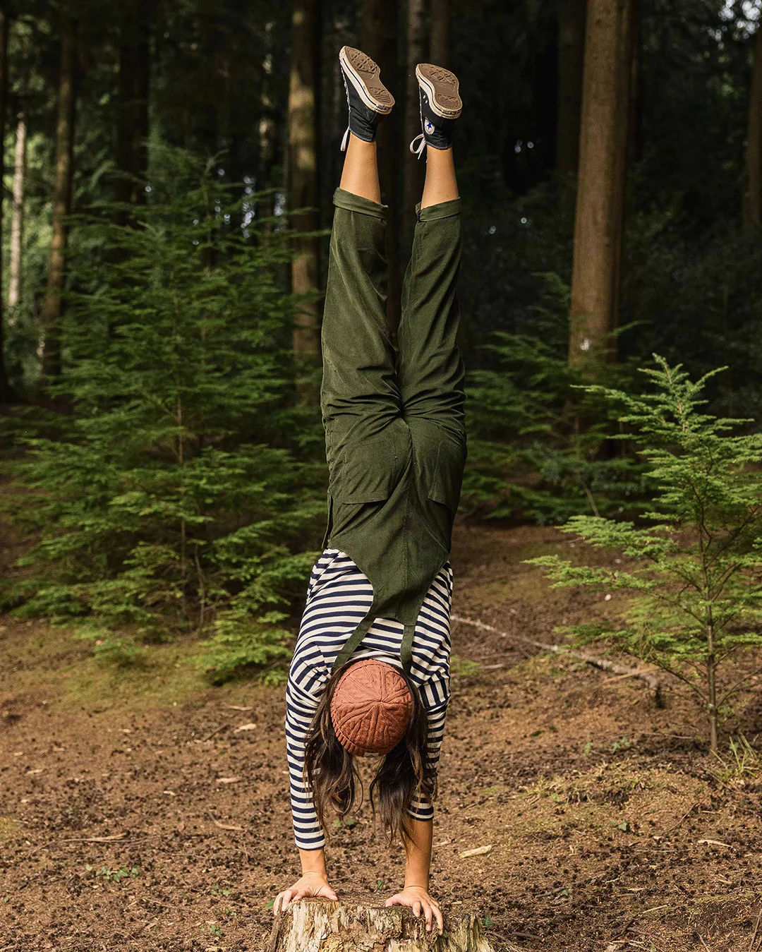Meadows Organic Cotton Corduroy Dungarees - Fir Tree - Image 6