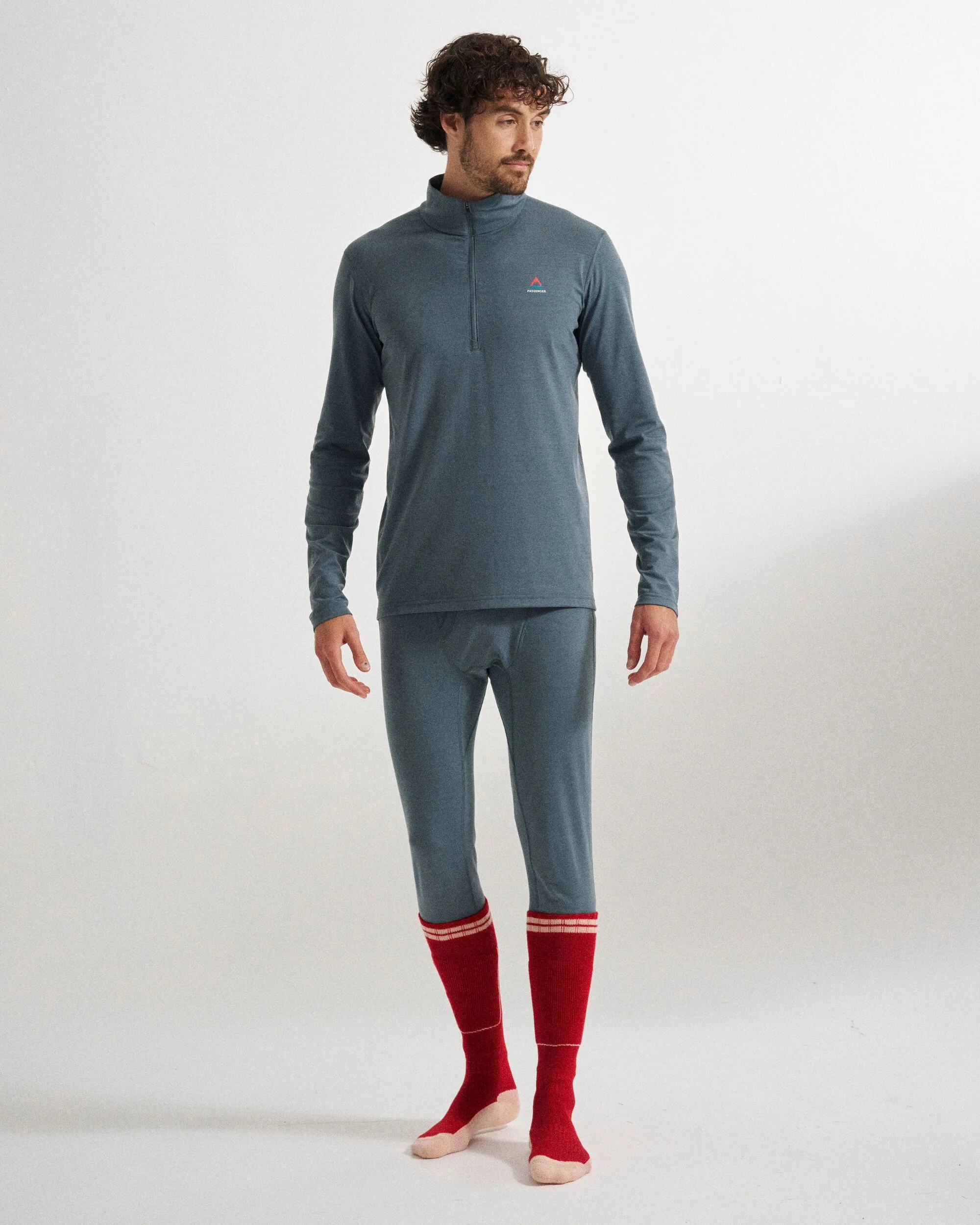 Men's Merino Blend Base Layer Bottom - Storm Grey - Image 5