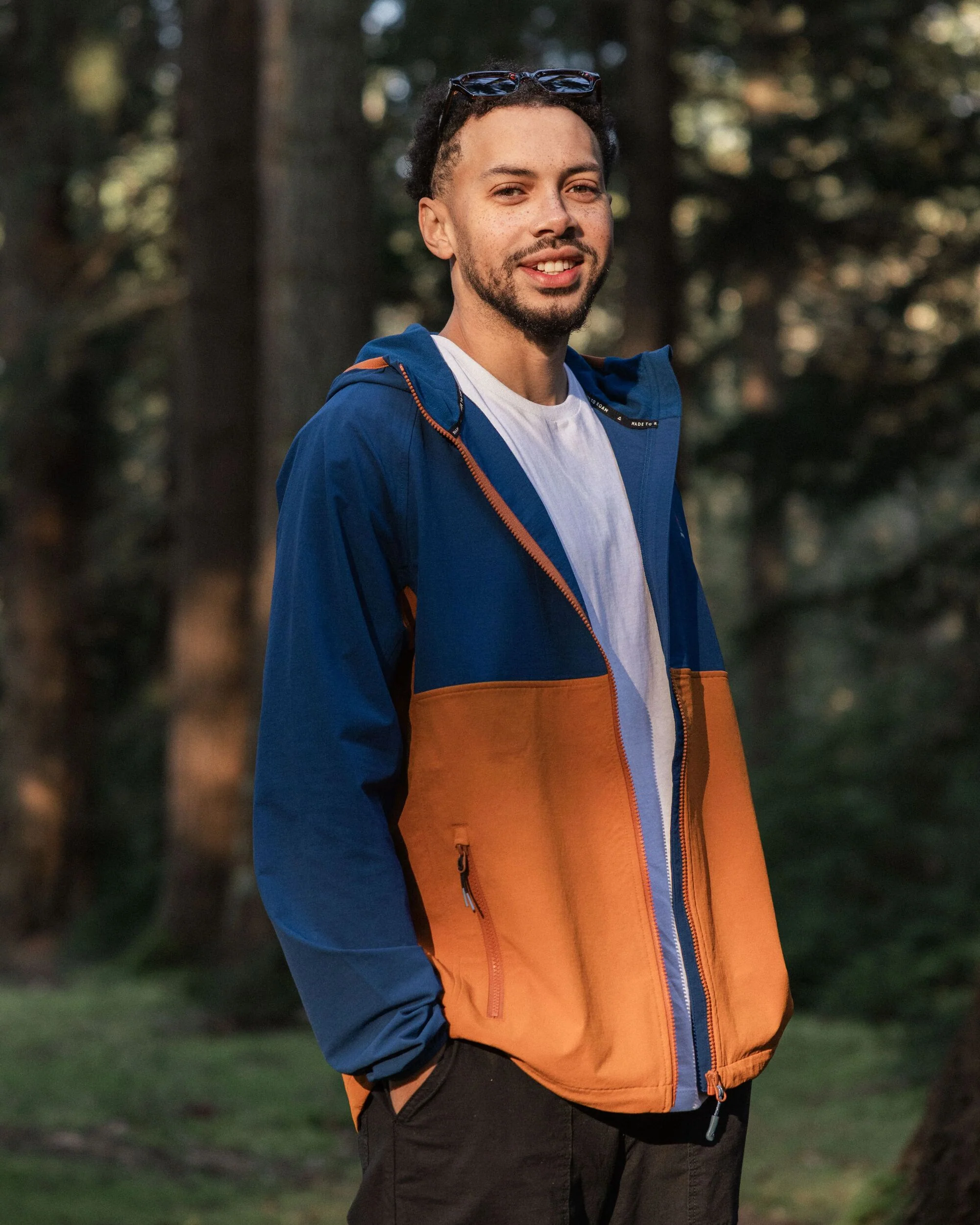 Trailscape Men's Lightweight Softshell Jacket - Blue Navy/Retro Orange - Image 3