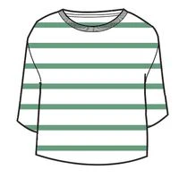 Migrate Organic Knitted Jumper - Green spruce stripe - Image 8