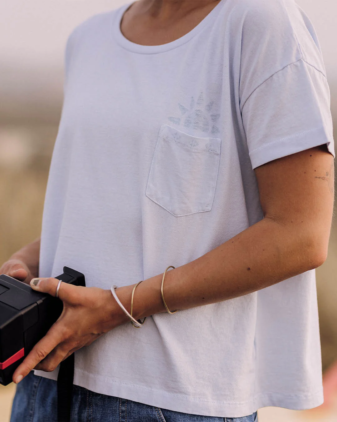 Mindful T-Shirt - Pale Blue - Image 4