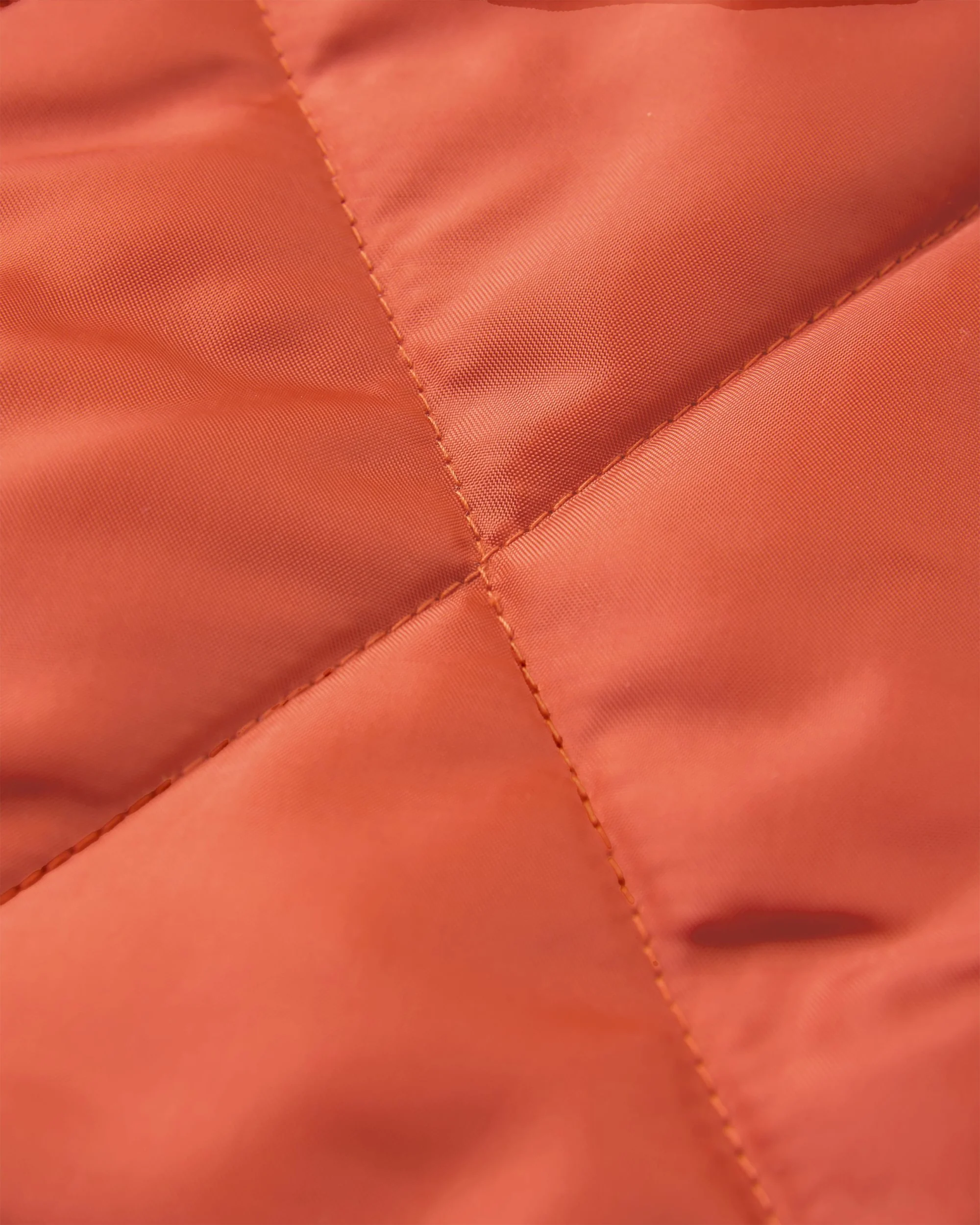 Mira Organic Cotton Quilted Overshirt - Red Ochre - Image 6