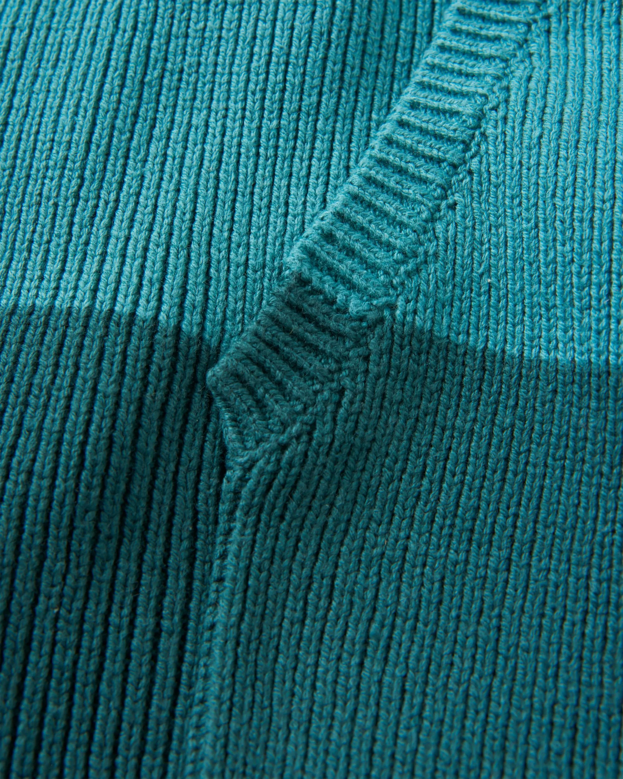 Moments Oversized Organic Cotton Knitted Hoodie - Multi Stripe - Image 6