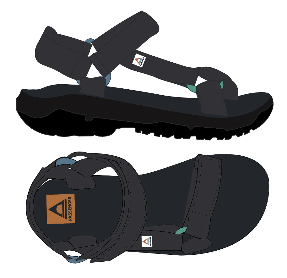 Monterey Roam Sandal - Black - Image 11