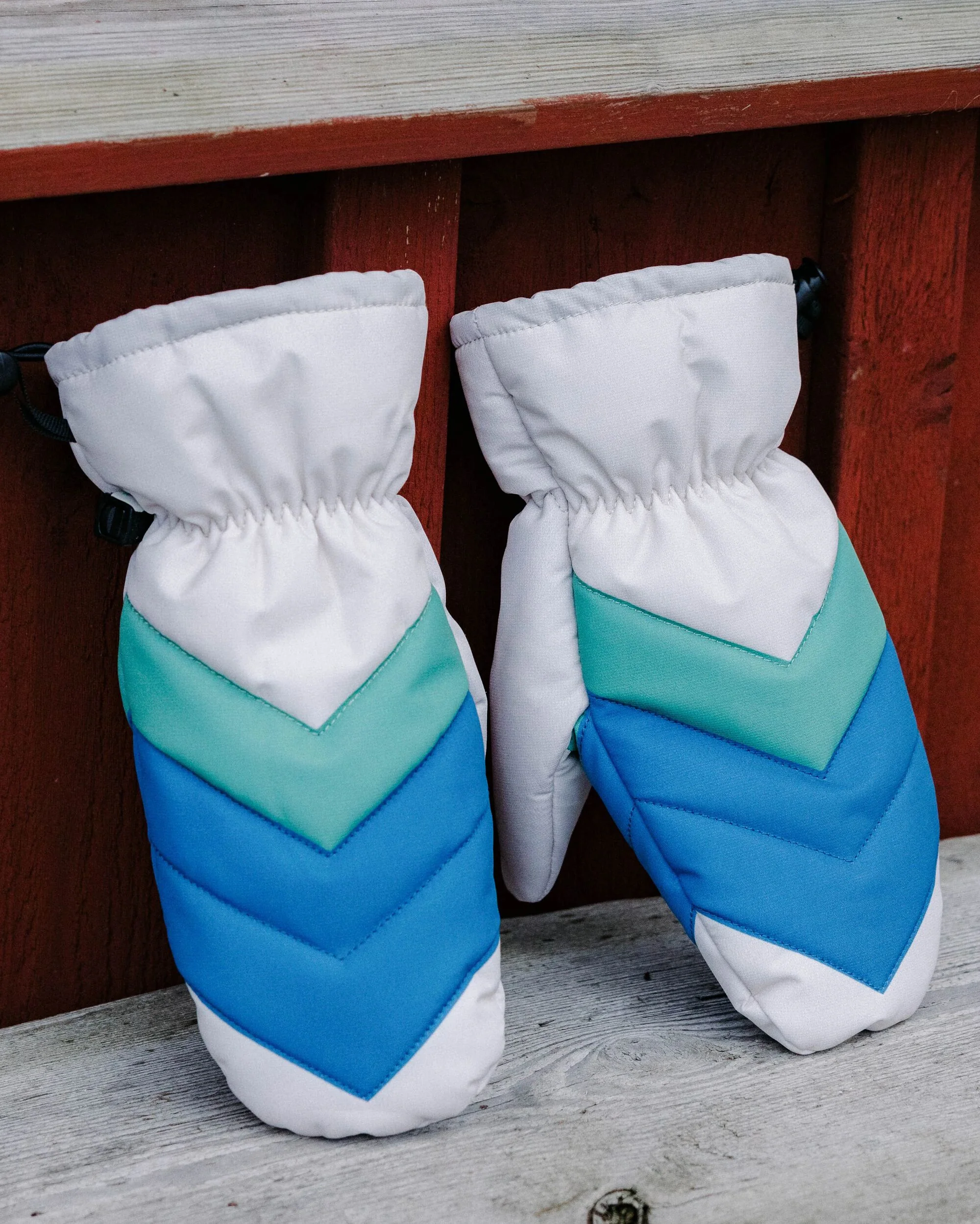Moonlight Mittens - Azure Blue Birch Multi - Image 3