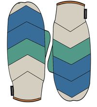 Moonlight Mittens - Azure Blue Birch Multi - Image 7