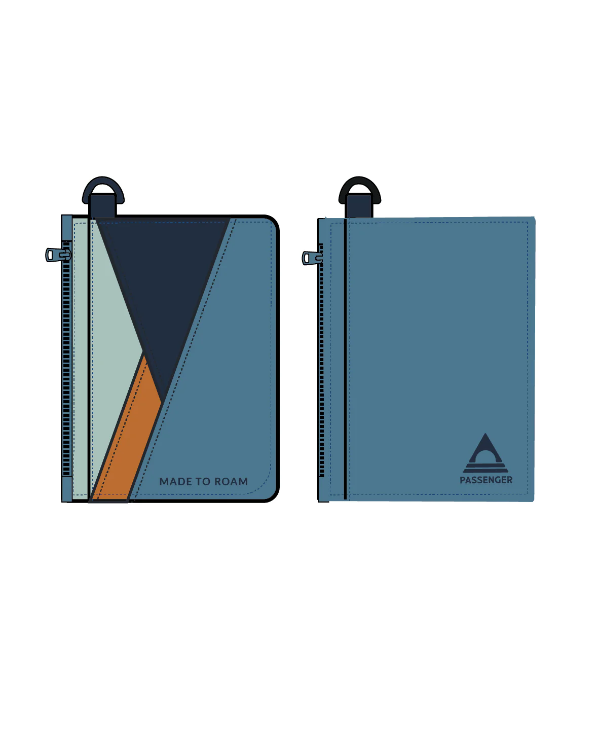 Mountain Card Holder - Rich Navy/Surf Spray/Moonlight Blue - Image 7