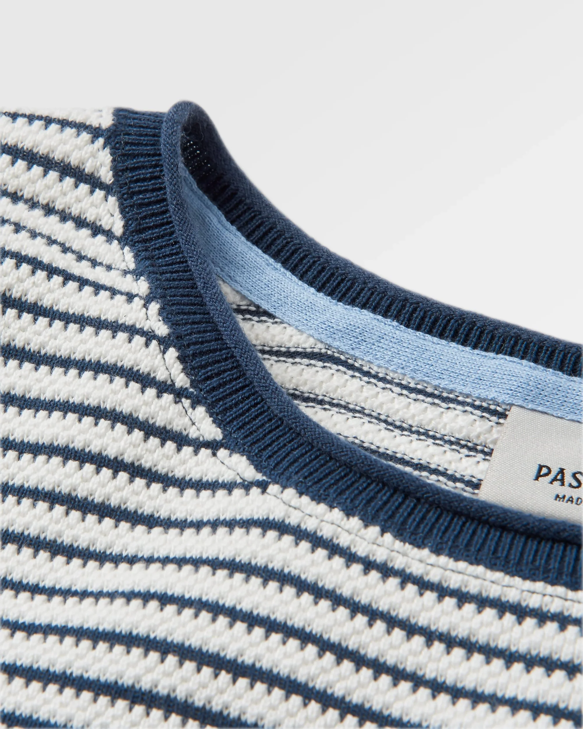 Muir Organic Knitted Jumper - Off White Stripe - Image 7