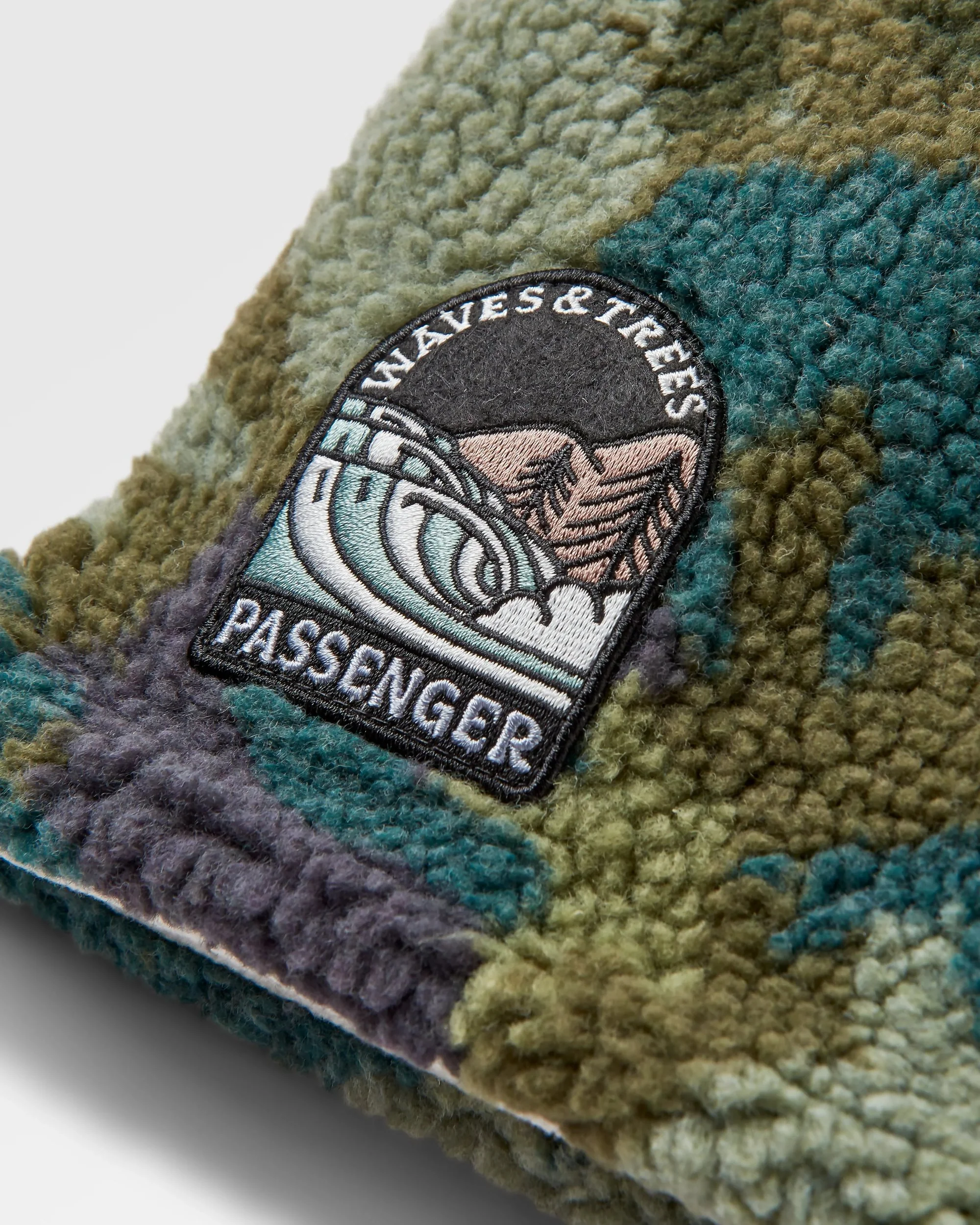 Mulled Sherpa Fleece Snood - Alpine Camo Khaki - Image 4