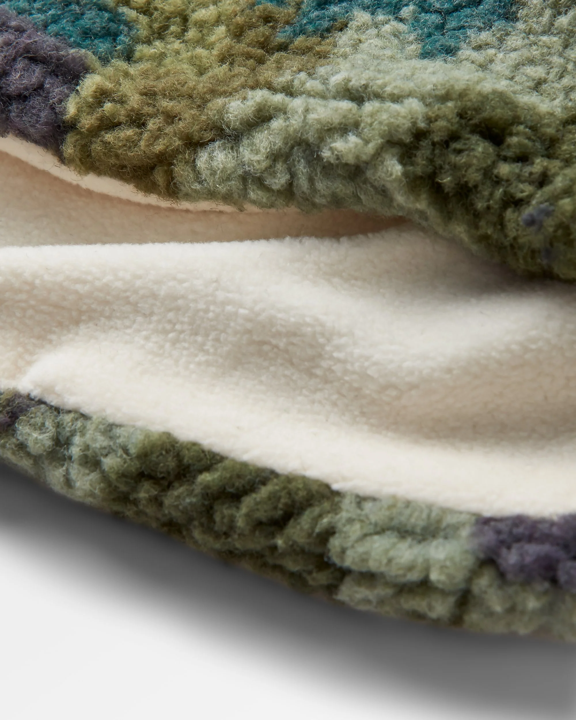Mulled Sherpa Fleece Snood - Alpine Camo Khaki - Image 5