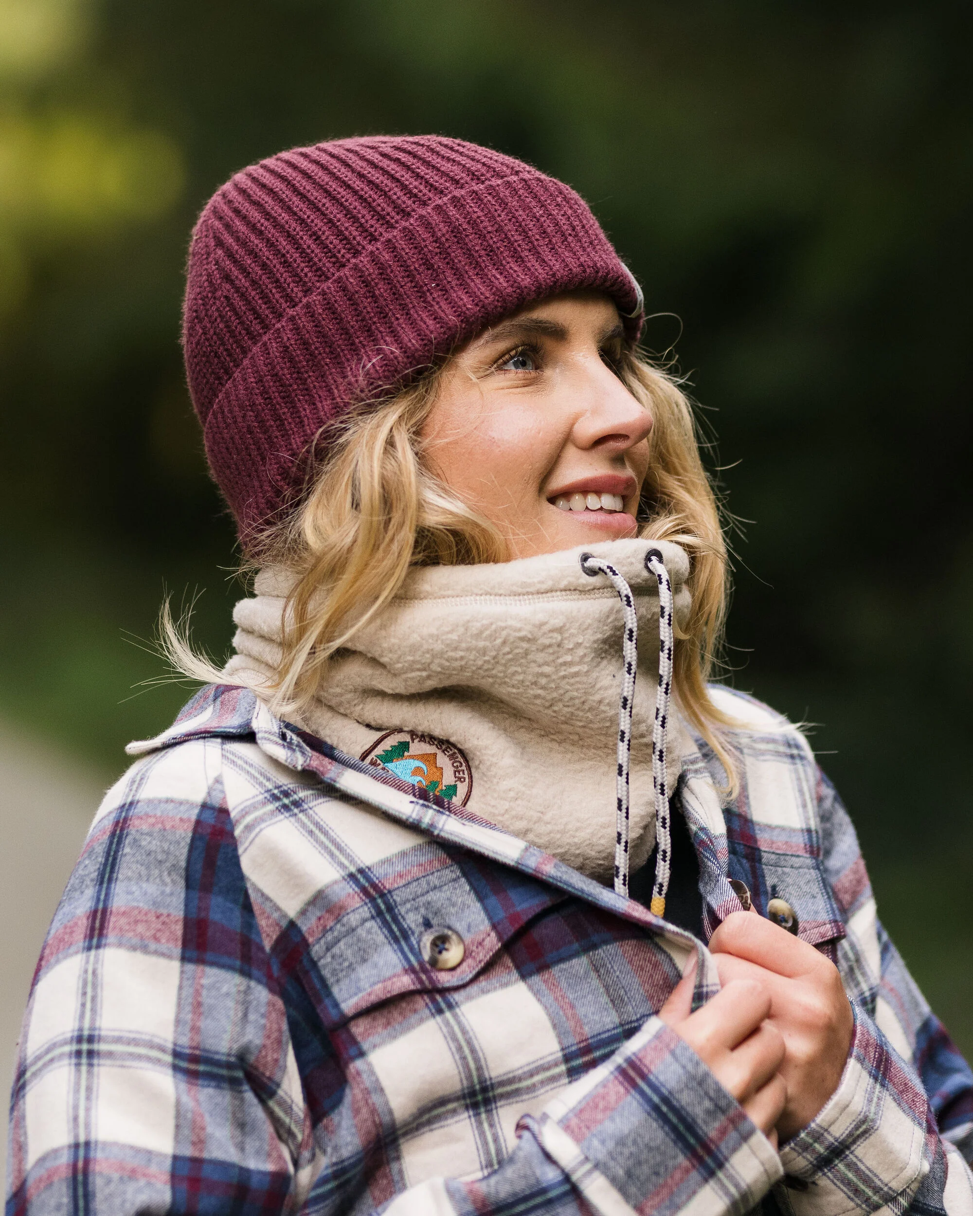 Mulled Sherpa Fleece Snood - Oatmeal - Image 3