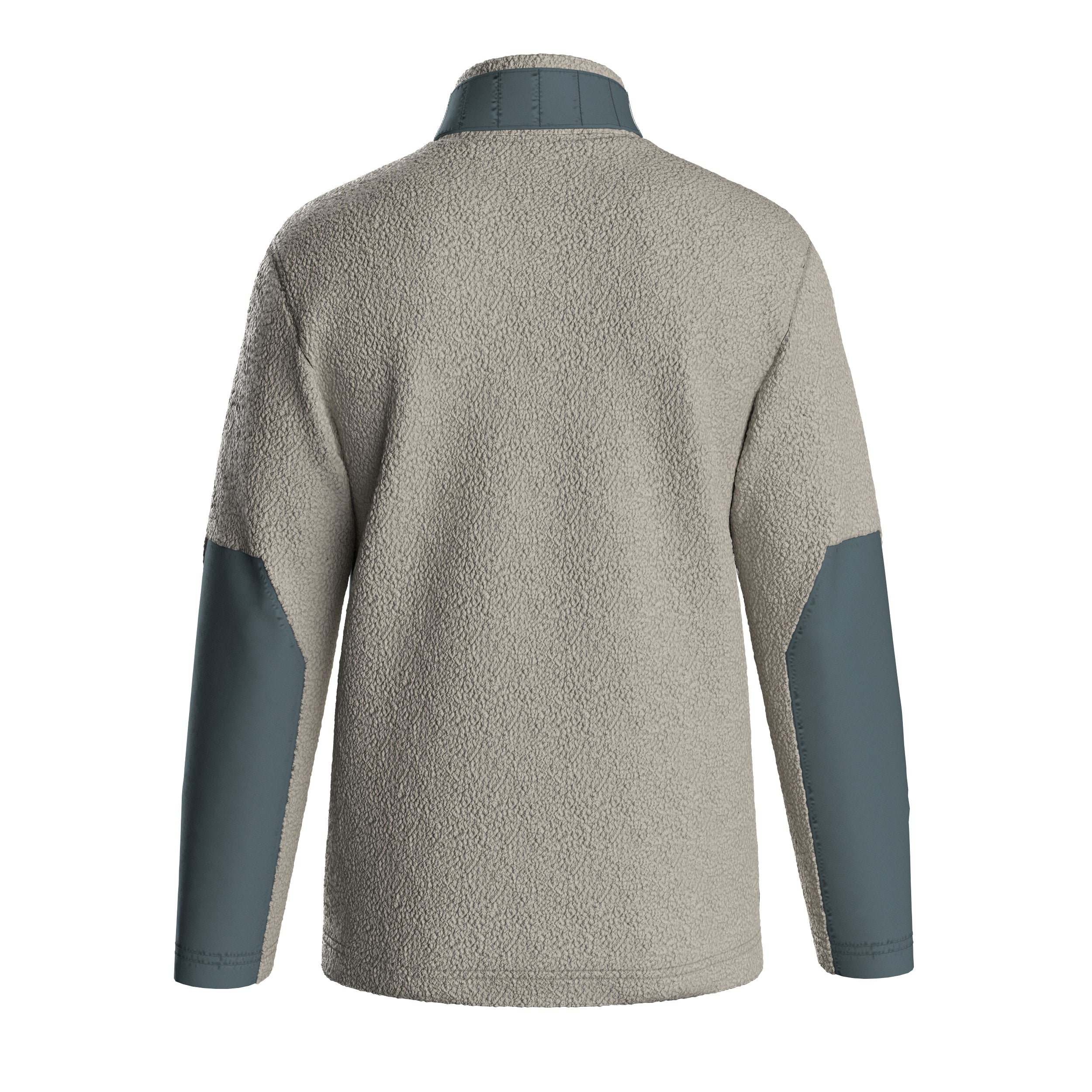 Muse Polar-Lined Sherpa Fleece - Pebble Grey - Image 13