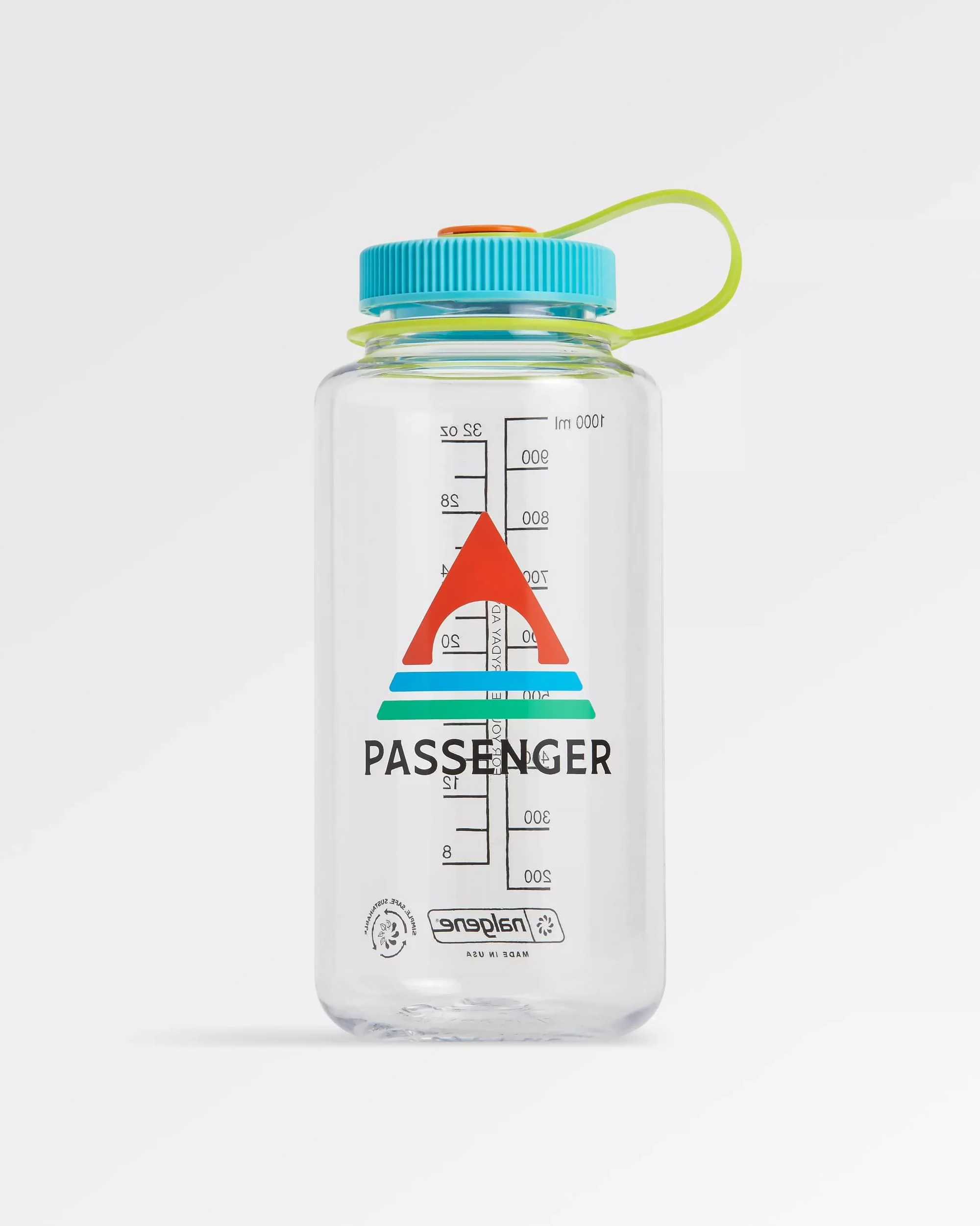 Nalgene 1L Wide Mouth Water Bottle - Clear - Clear - Image 2