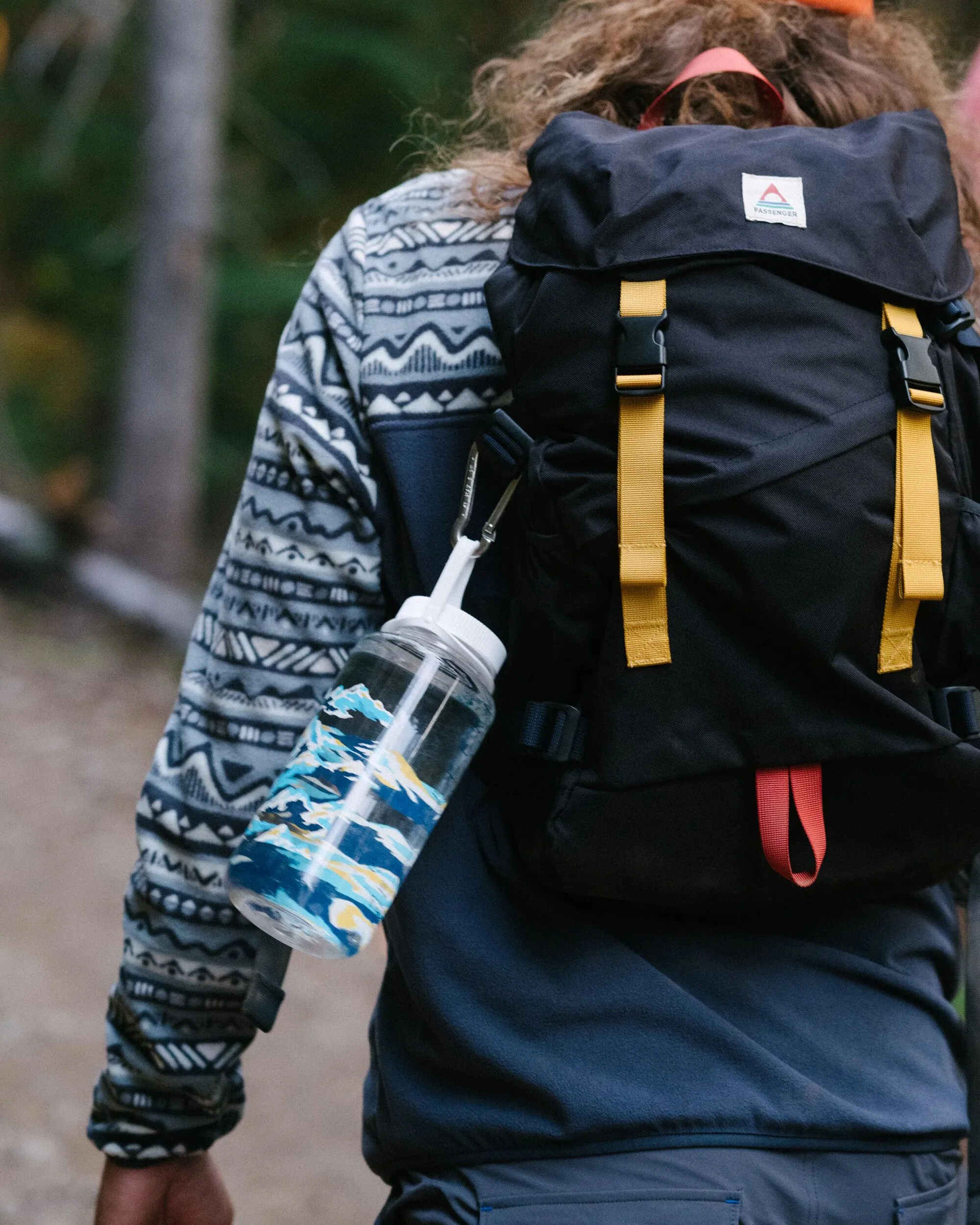 Nalgene 1L Wide Mouth Water Bottle - Winter Mountains - Image 2