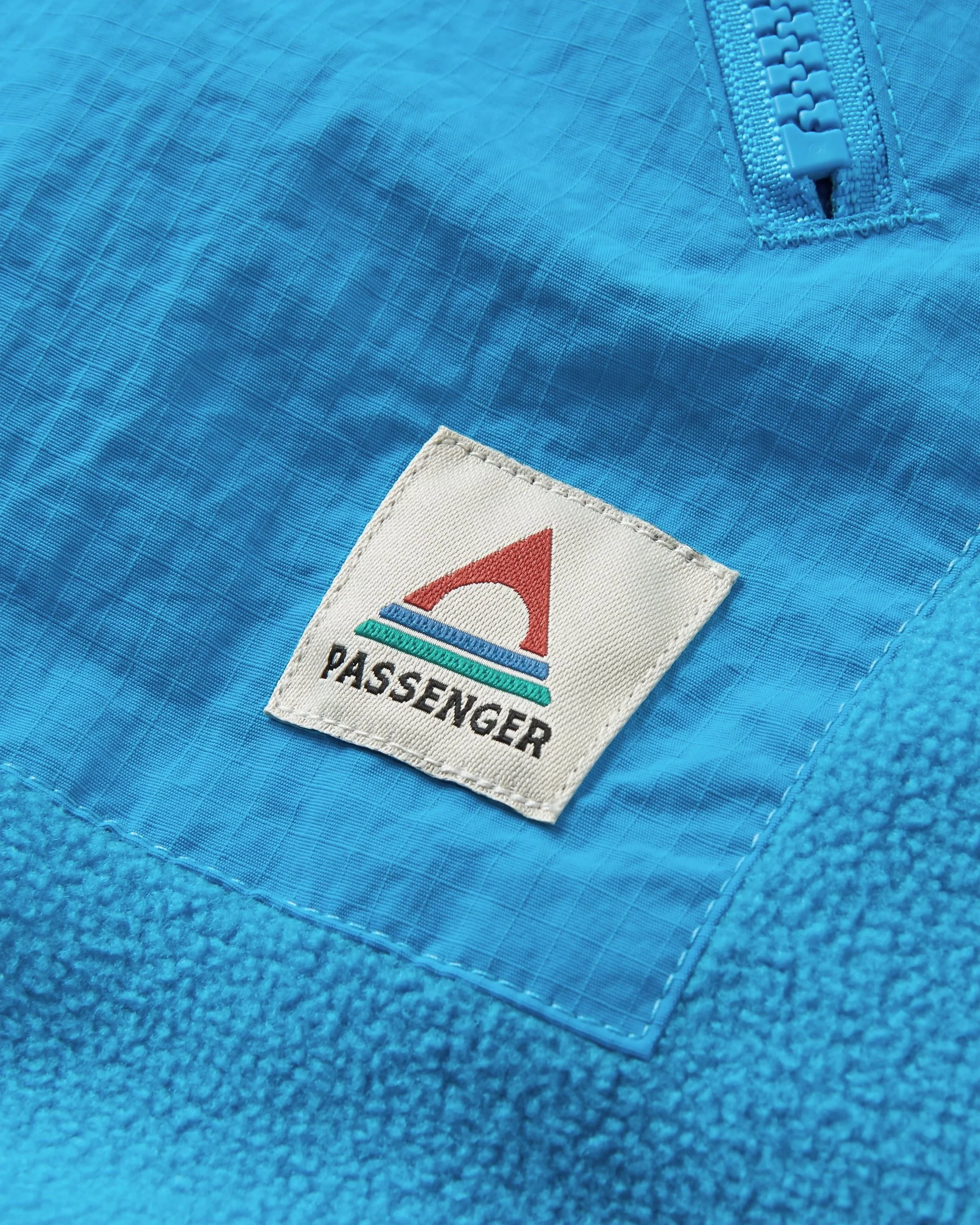 Navegado Soft-Touch Sherpa Fleece - Abstract Mountain Blue Fog - Image 6