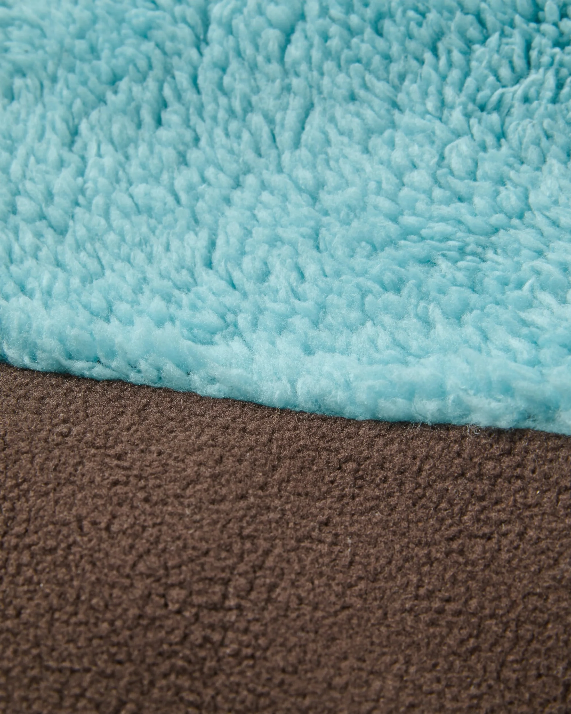 Nestling Polar-Lined Sherpa Fleece - Retro Blue/Espresso - Image 4