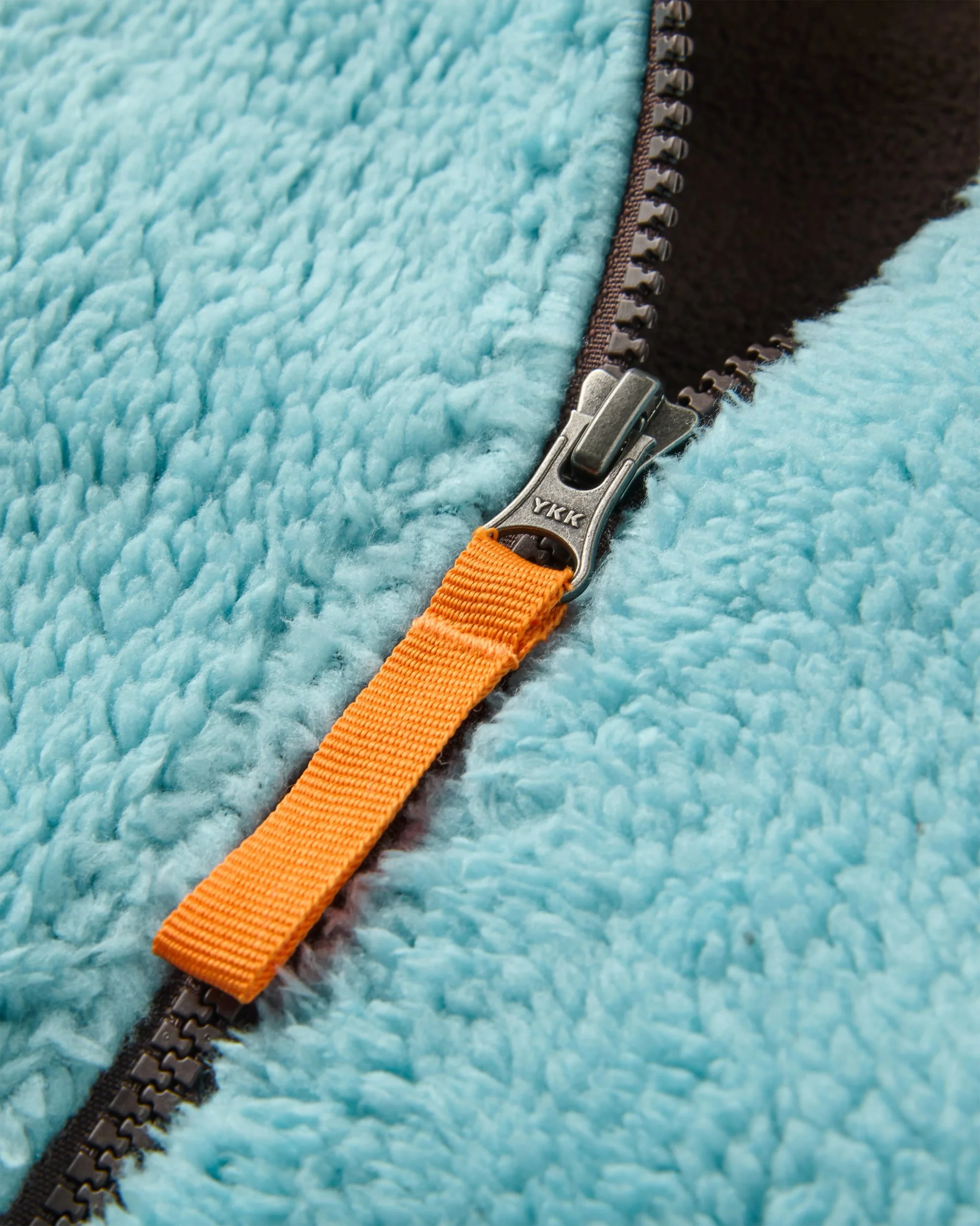 Nestling Polar-Lined Sherpa Fleece - Retro Blue/Espresso - Image 5