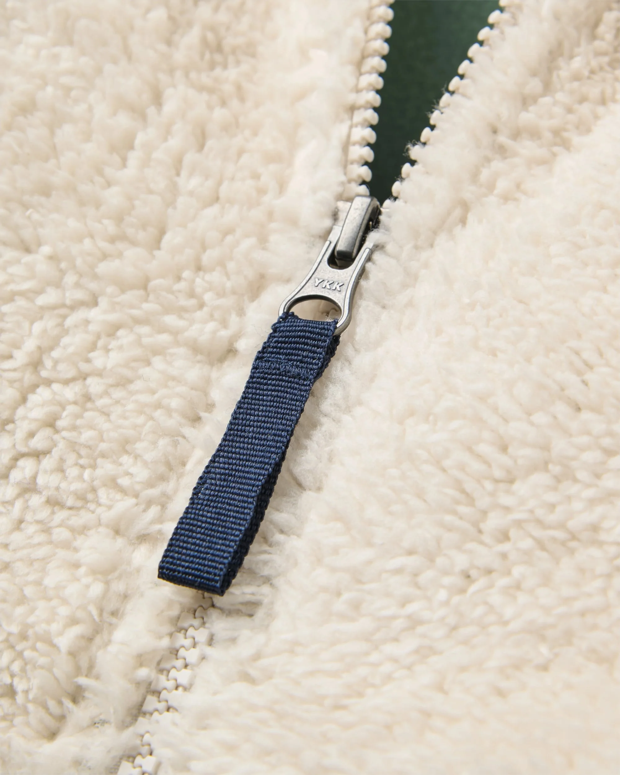 Nestling Polar-Lined Sherpa Fleece - Vintage White - Image 2