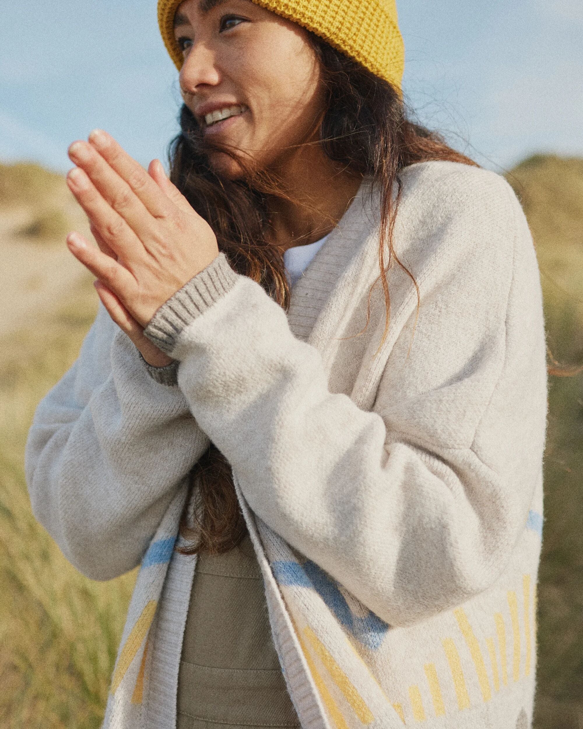 Nettle Knitted Cardigan - Birch - Image 4