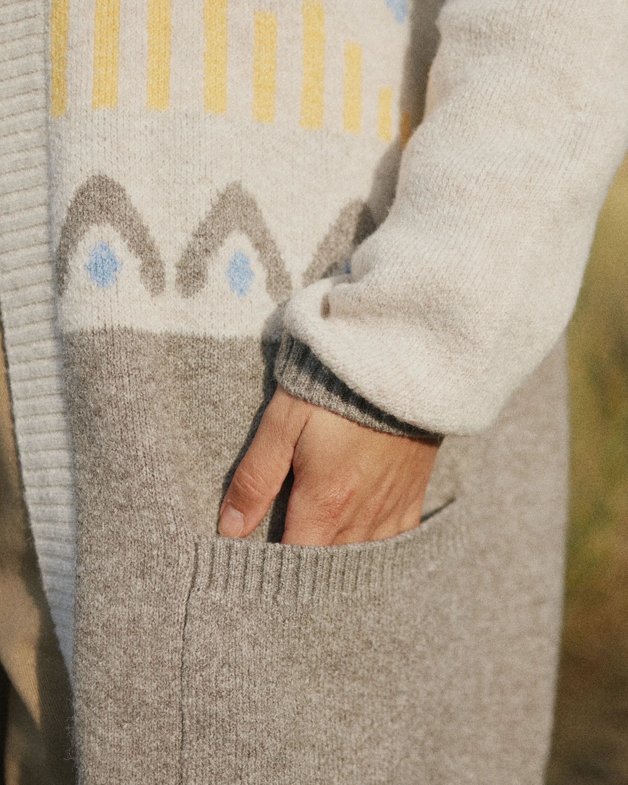 Nettle Knitted Cardigan - Birch - Image 5