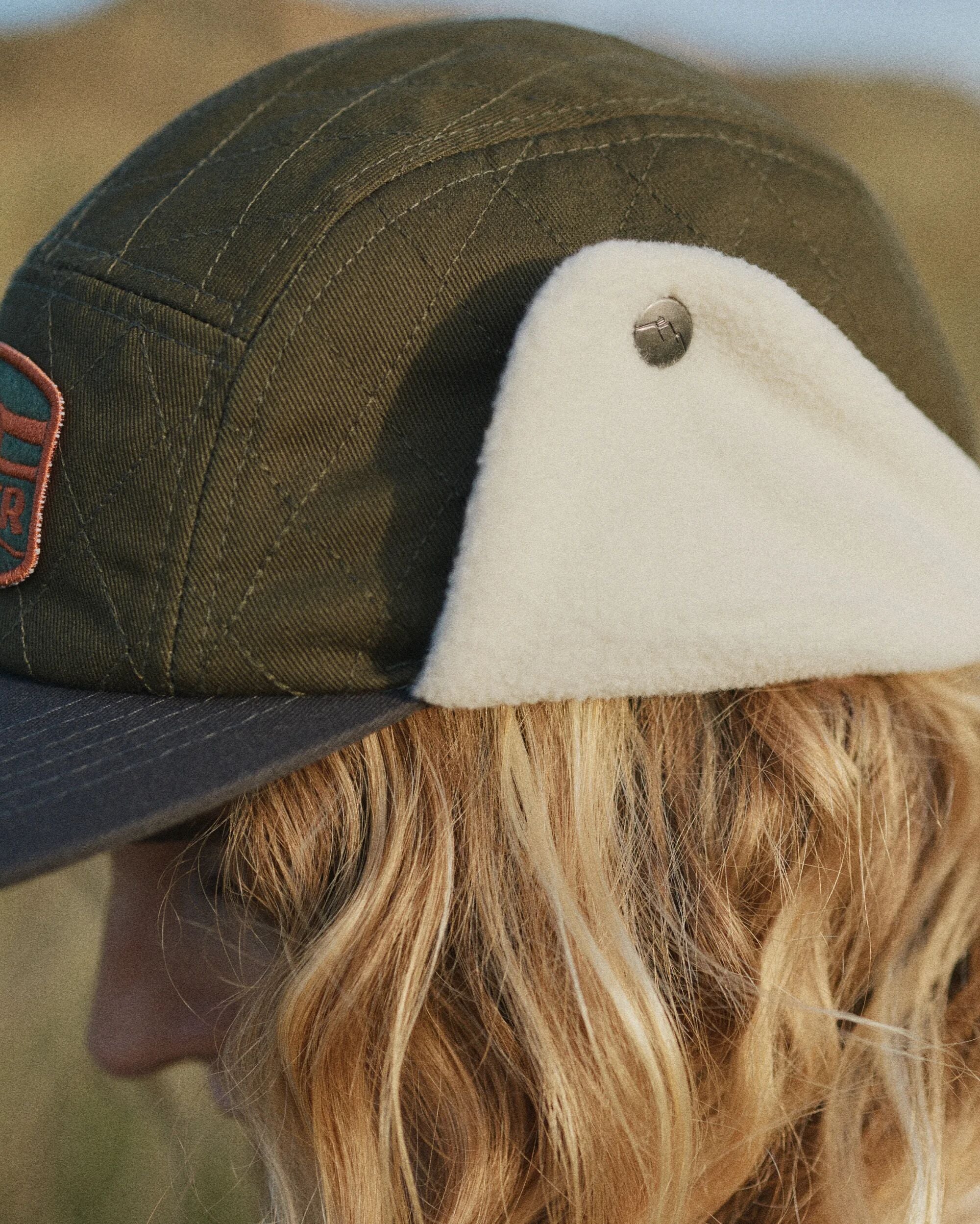 Nightfall Polar Fleece Lined Hat - Dusty Olive - Image 5
