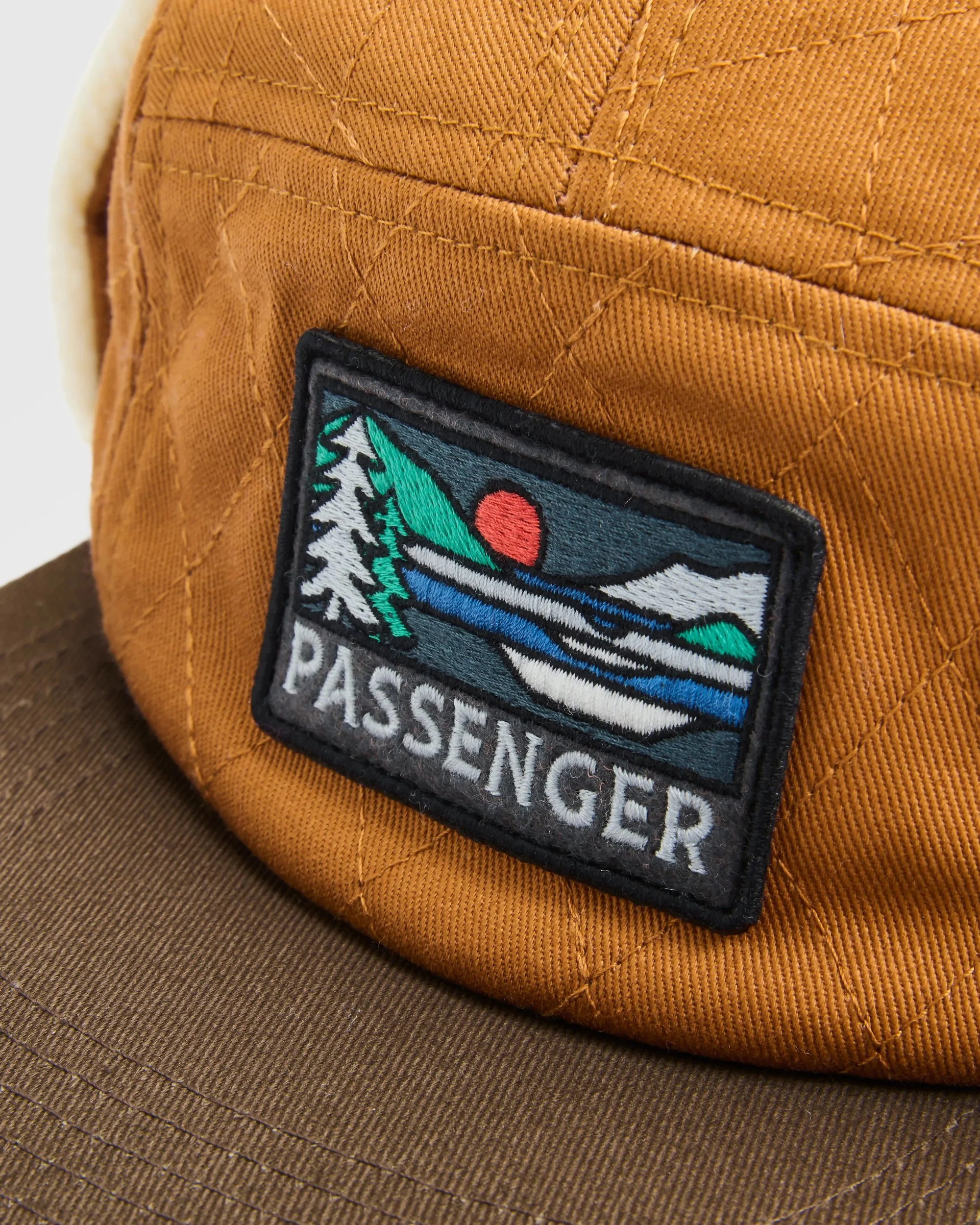 Nightfall Polar Fleece Lined Hat - Retro Orange - Image 4
