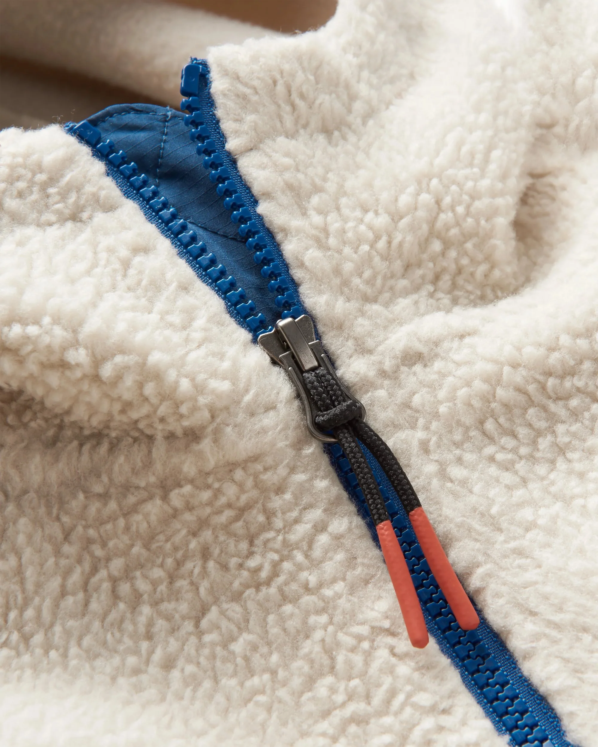 North Coast Full Zip Sherpa Fleece - Oatmeal - Image 7