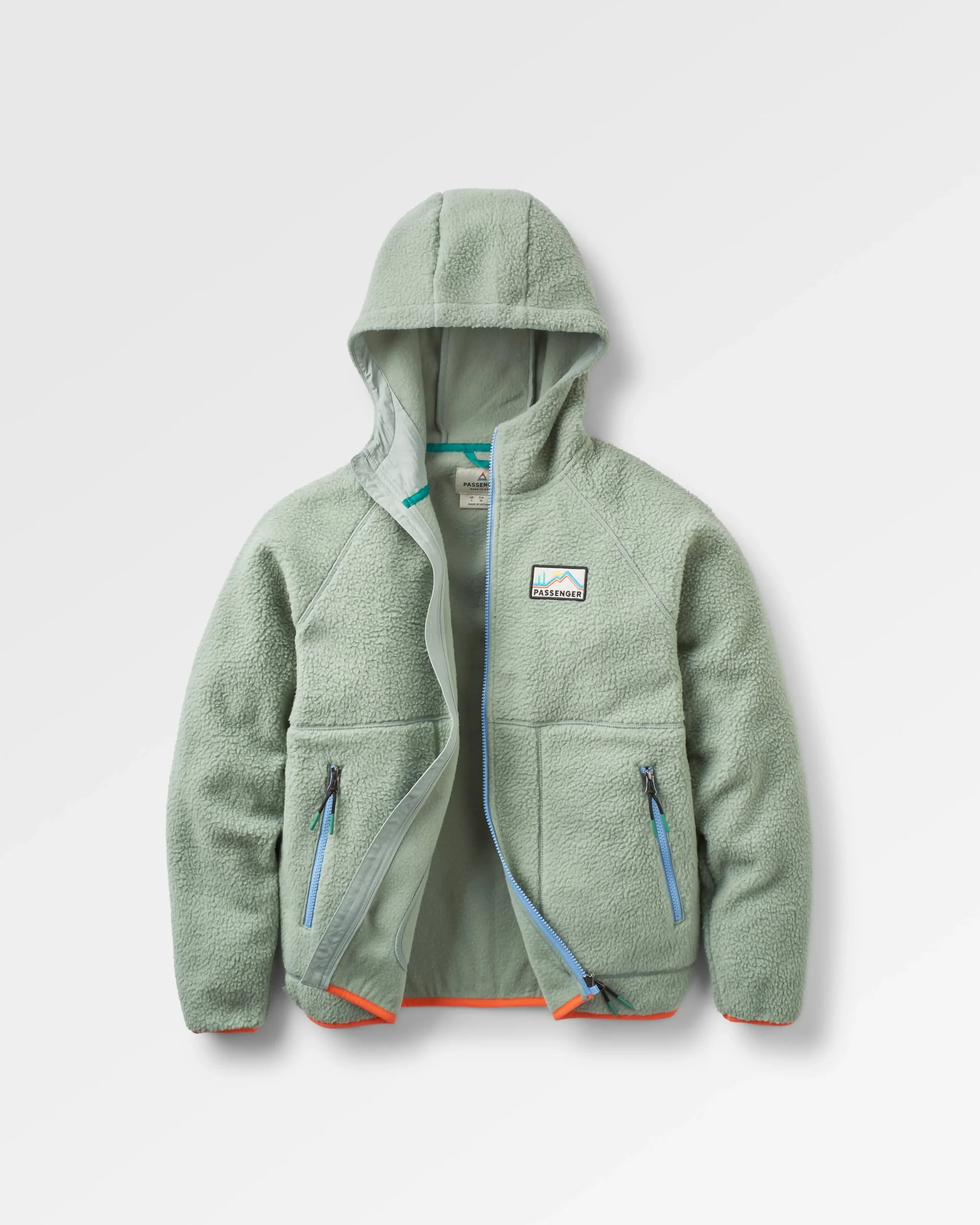 North Coast Full Zip Sherpa Fleece - Pistachio - Image 2