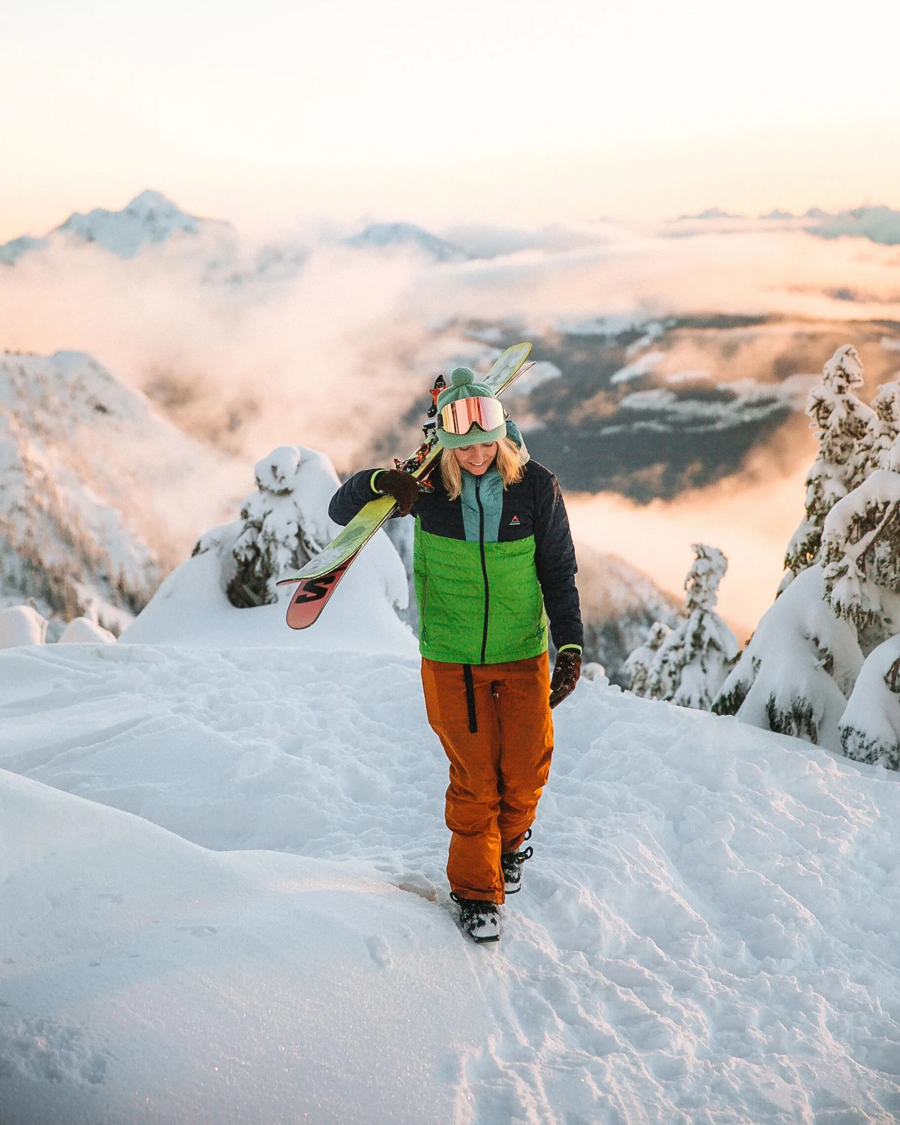 Northstar Down Jacket -  Rich Navy/Pear Green/Arctic - Image 4