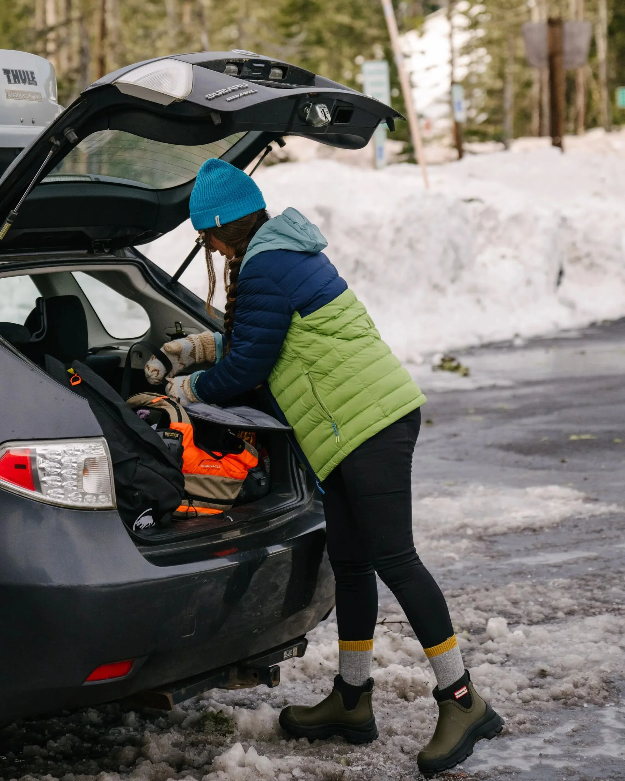 Northstar Down Jacket -  Rich Navy/Pear Green/Arctic - Image 5