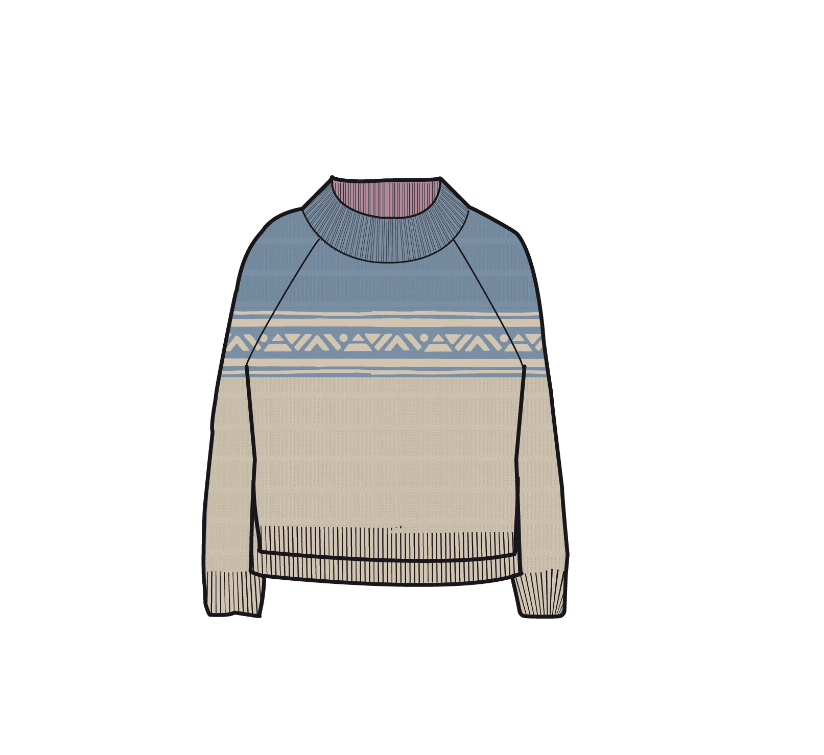 Nurture Organic Cotton Jumper - Faded Denim - Image 9