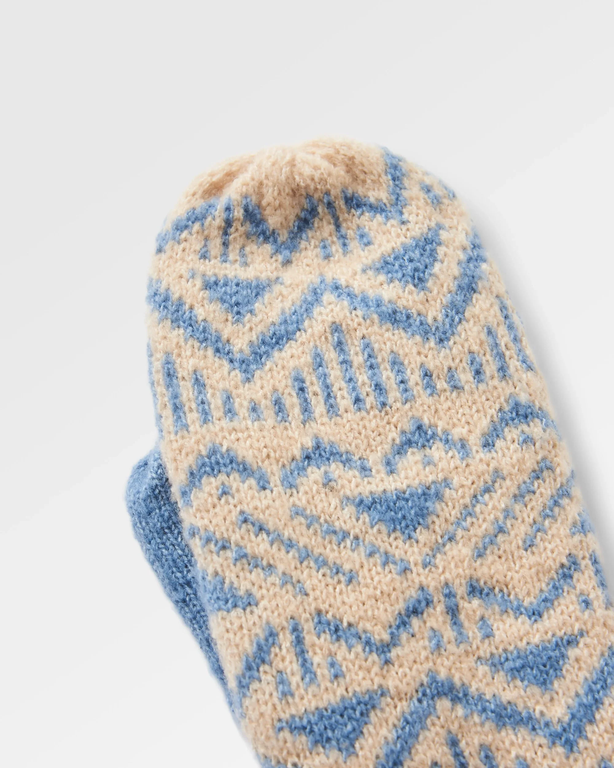 Nurture Fleece Lined Mittens - Faded Denim - Image 5