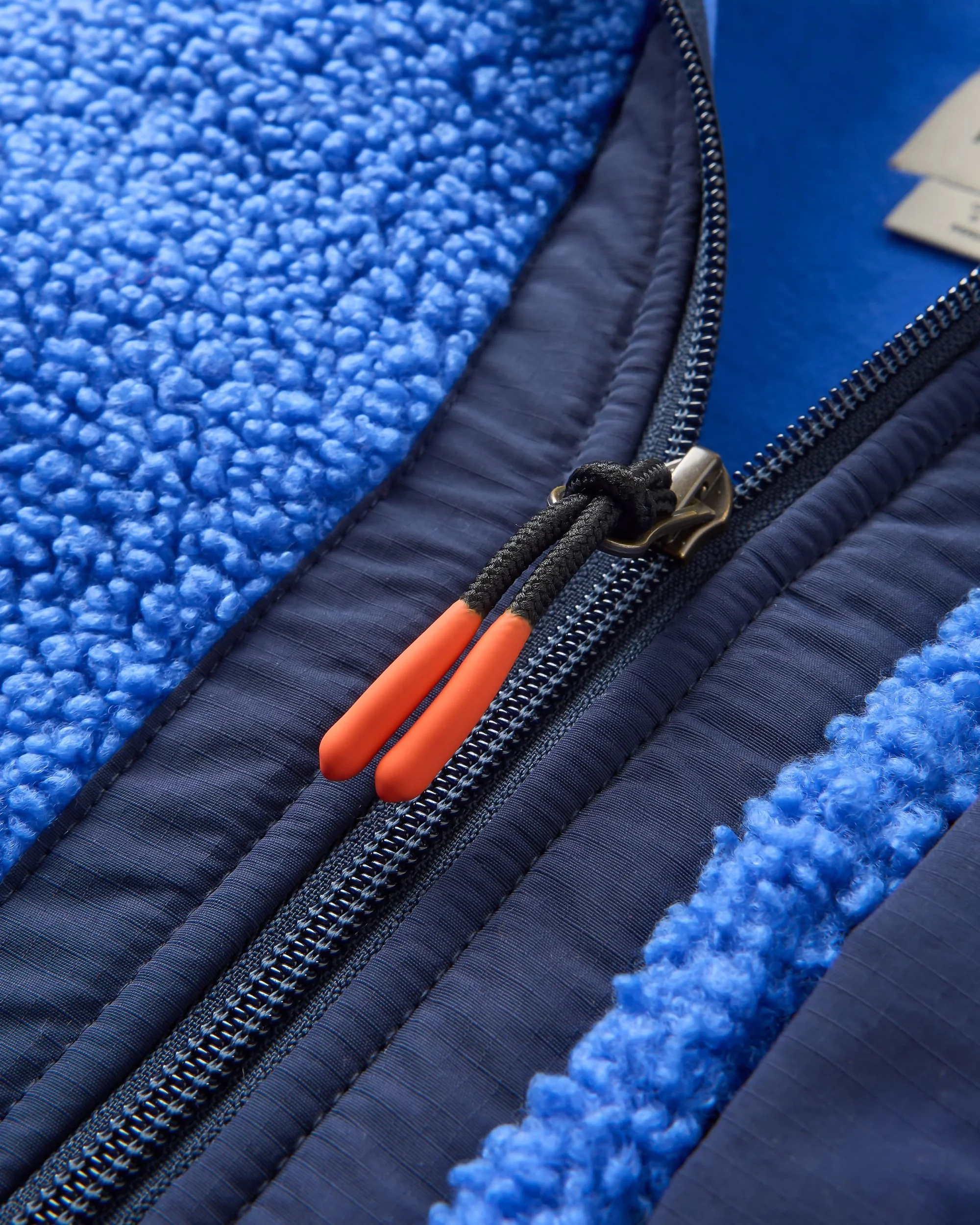 Oak Teddy Long Line Fleece - Electric Blue - Image 2