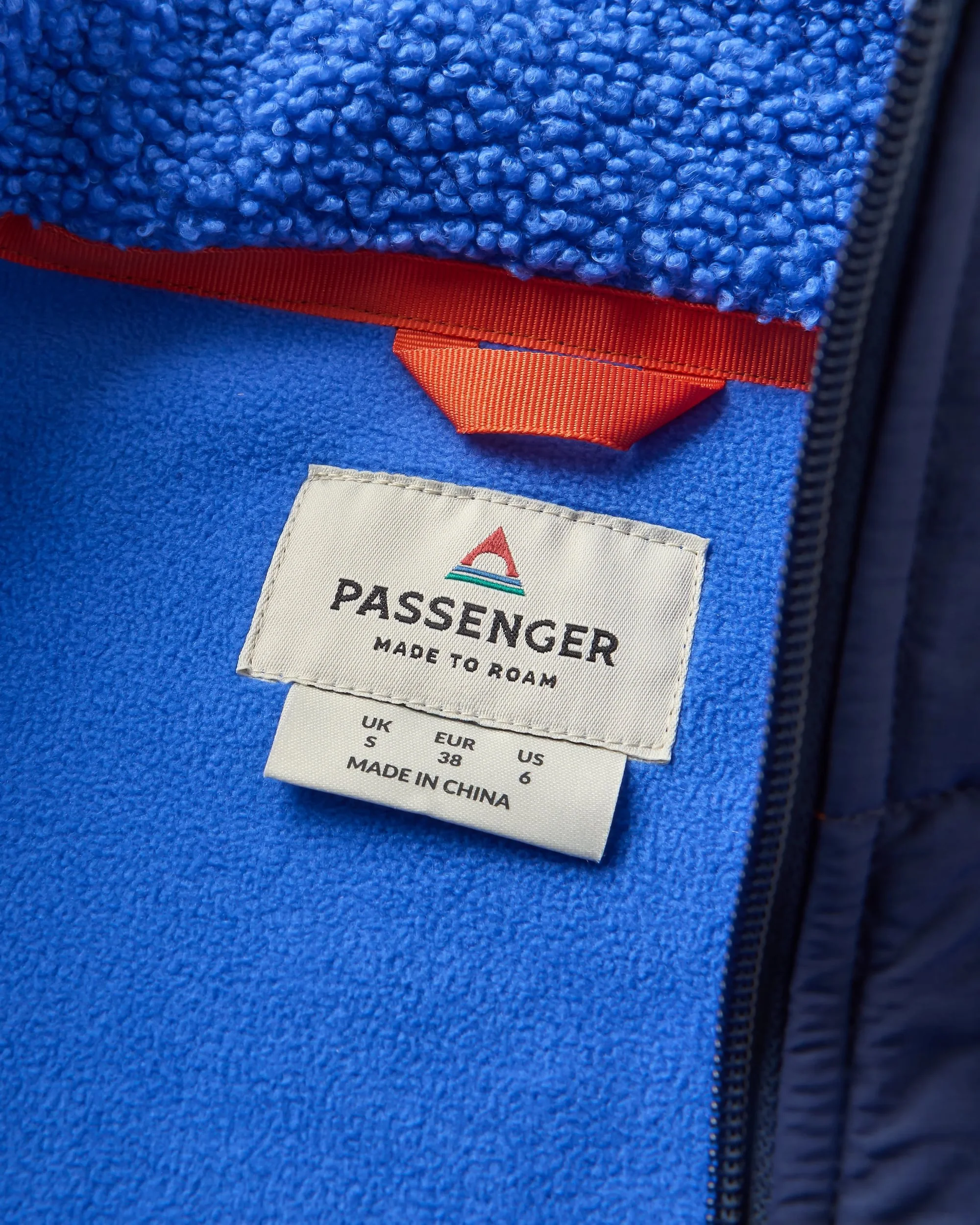 Oak Teddy Long Line Fleece - Electric Blue - Image 3