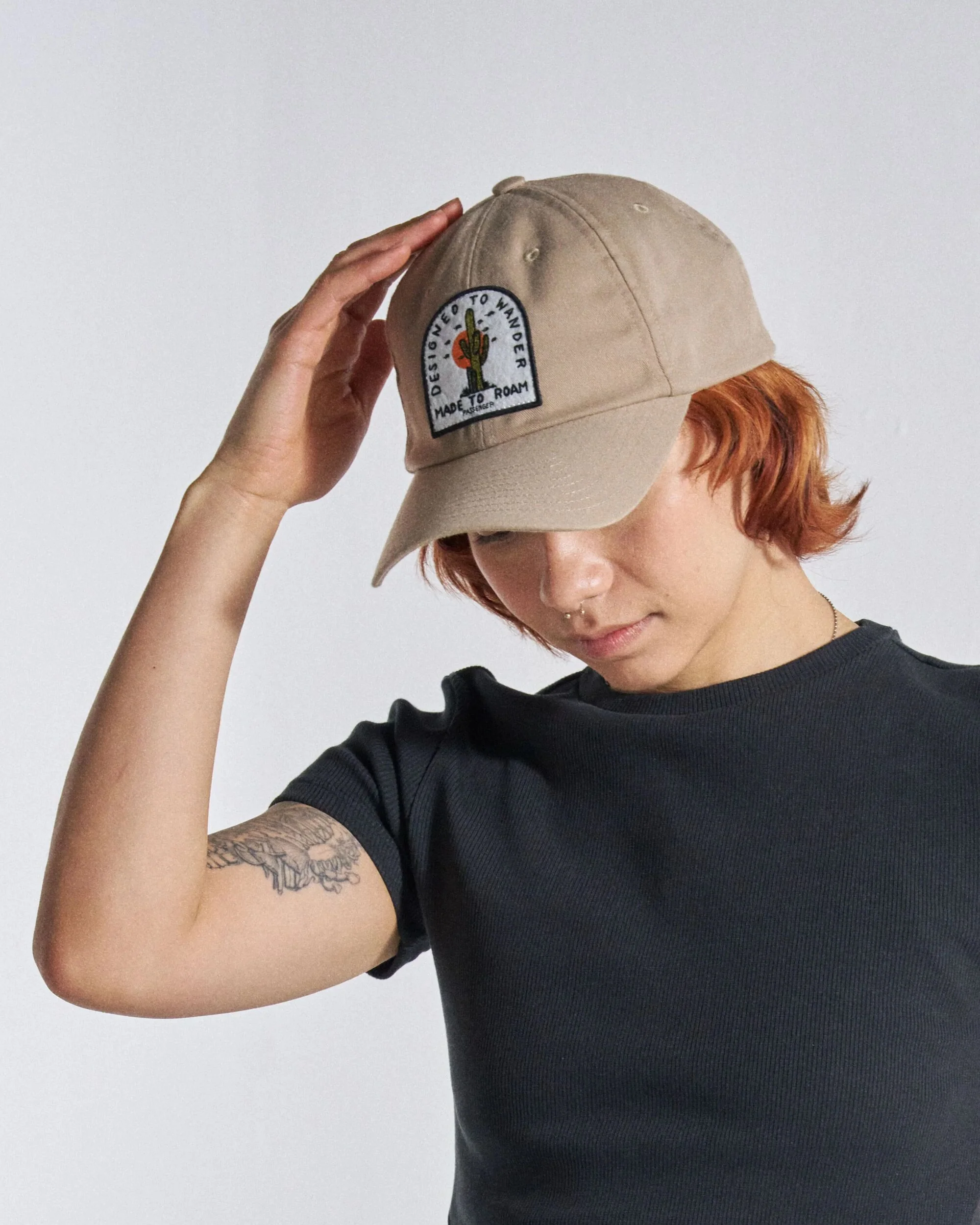 Oakash 6 Panel Cap  - Simply Taupe - Image 4
