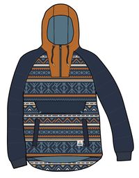 Ocean Insulated Anorak - Homespun Stripe Navy - Image 10