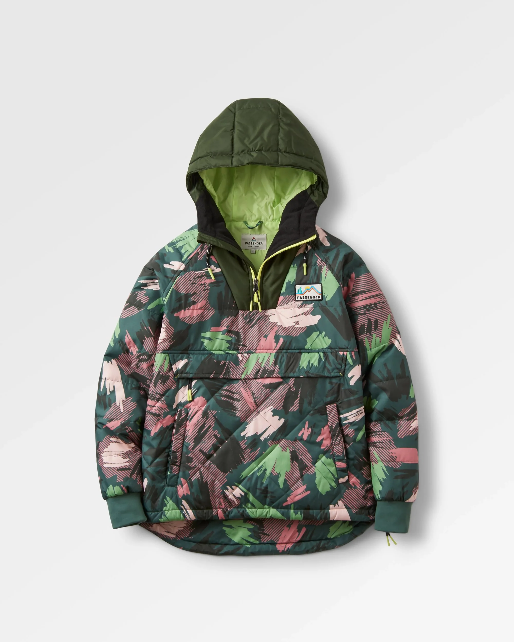 Ocean Insulated Anorak - Abstract Mountain Fir Tree - Image 2