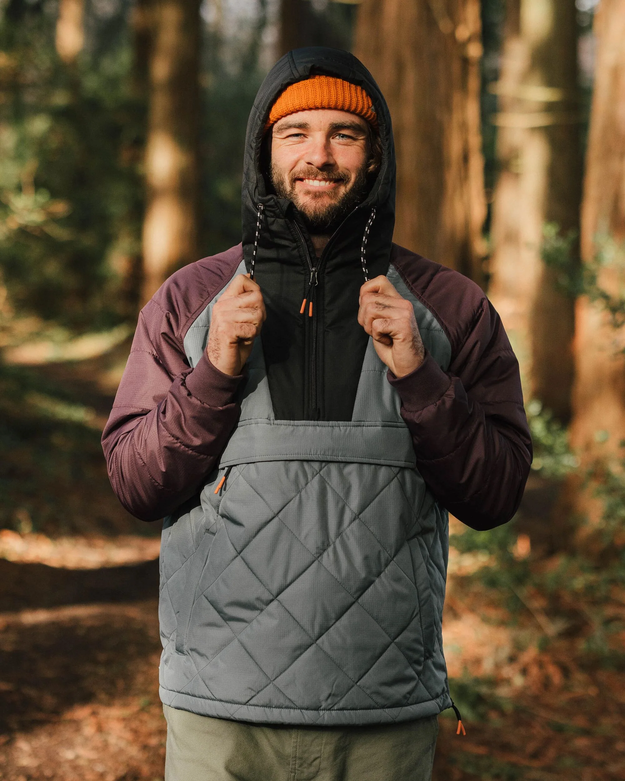 Oceanic Insulated Anorak - Storm Grey/Deep Plum - Image 3