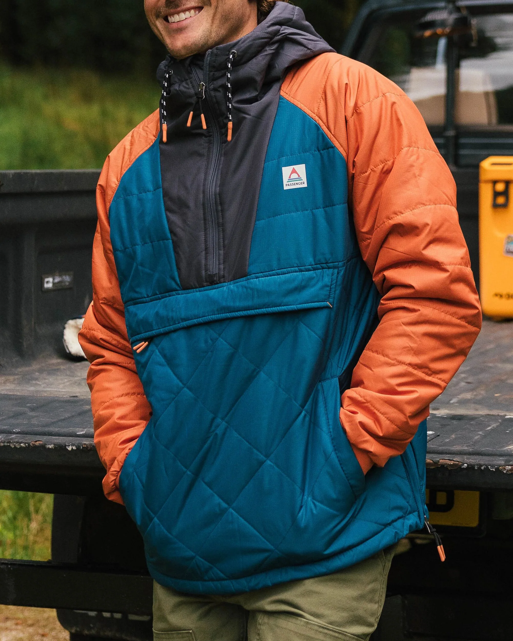 Oceanic Insulated Anorak - Tidal Blue/Burnt Orange - Image 3