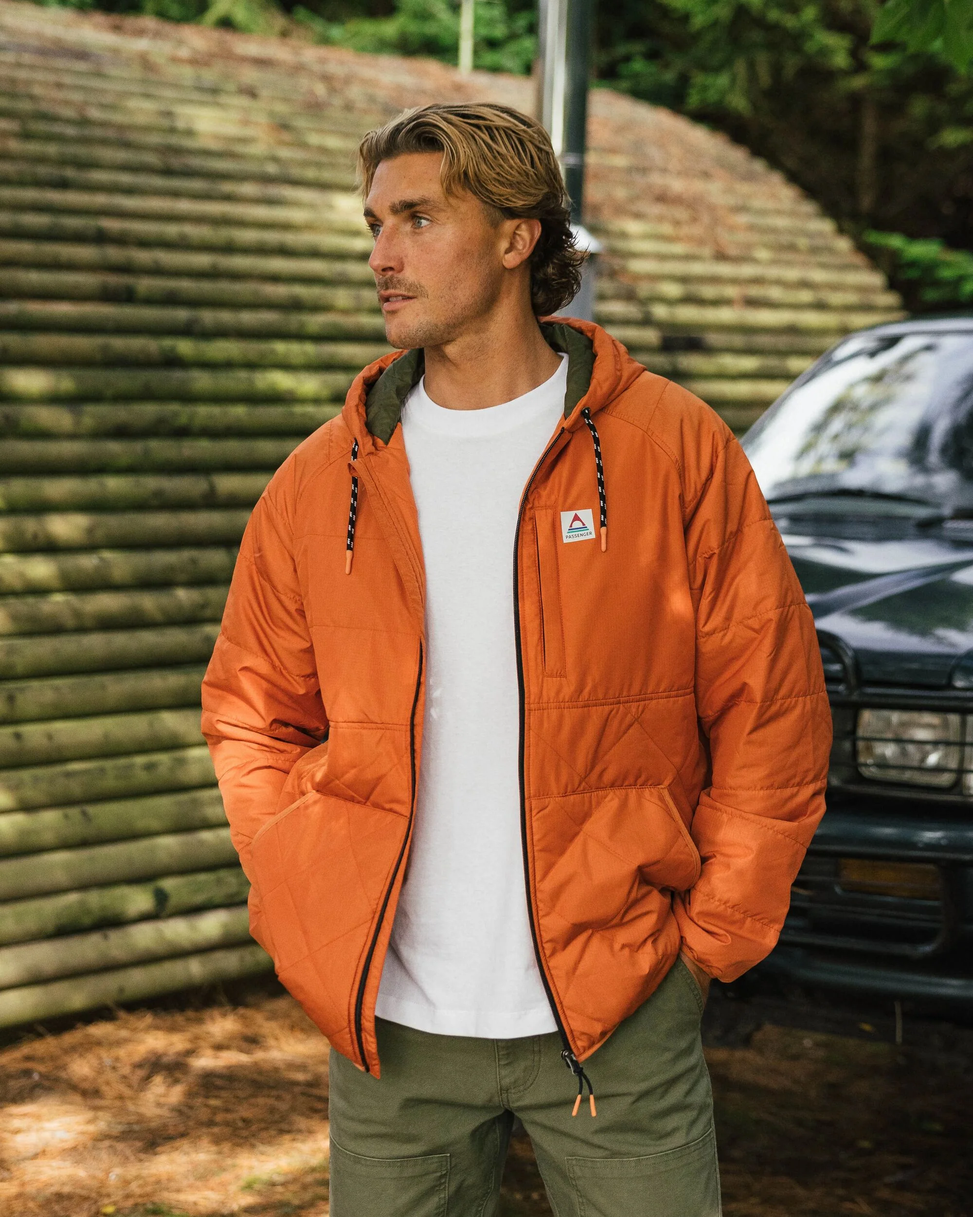 Dylan Insulated Full Zip Jacket - Burnt Orange