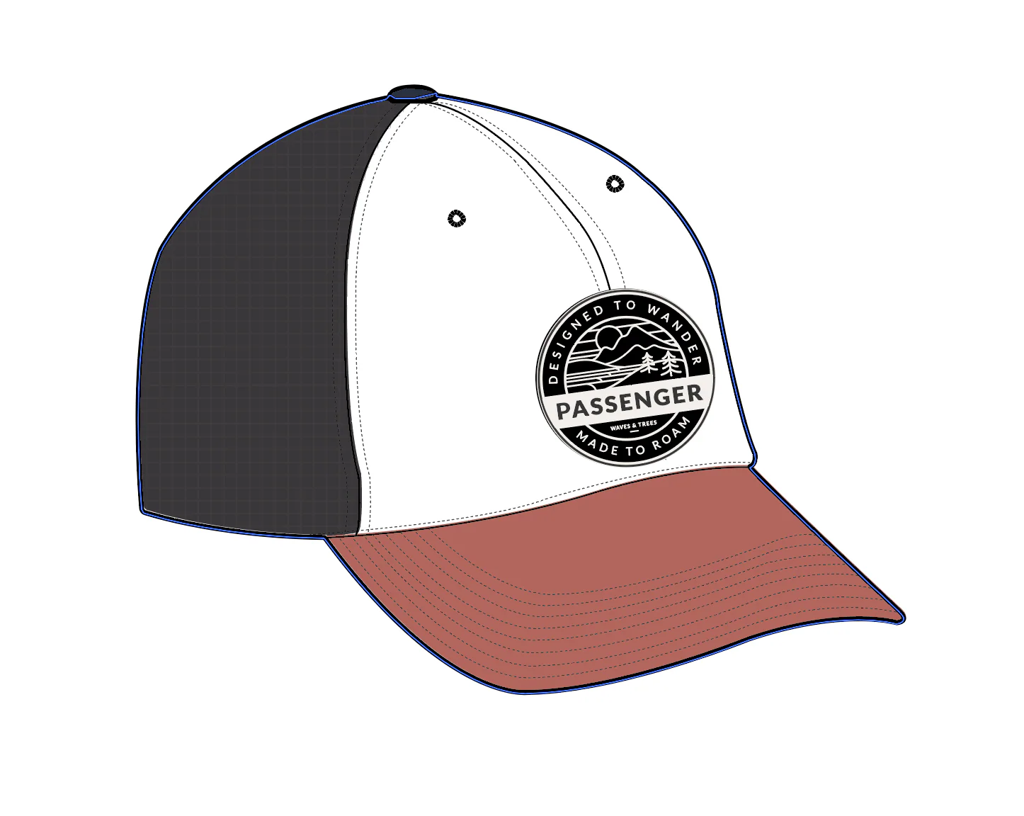 Odyssey Mesh Cap - Black/Red Spice - Image 7