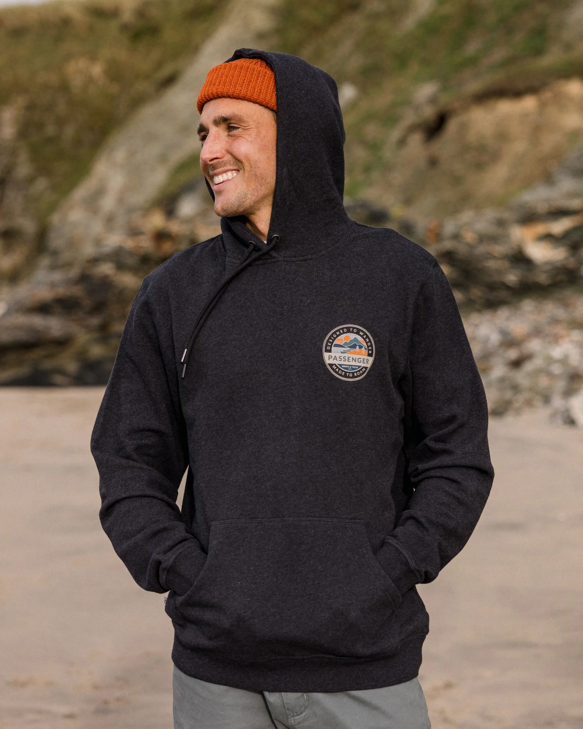 Odyssey Hoodie - Ebony Marl - Image 2