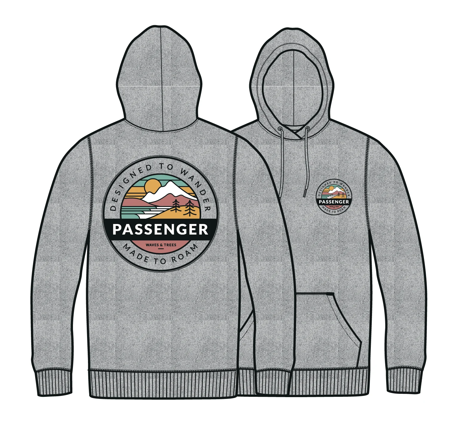 Odyssey Hoodie - Grey Marl - Image 11