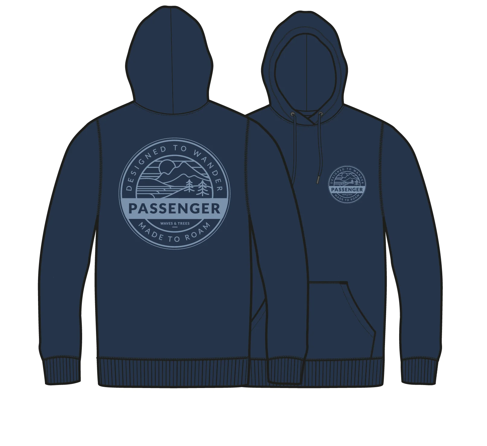 Odyssey Hoodie - Rich Navy - Image 9