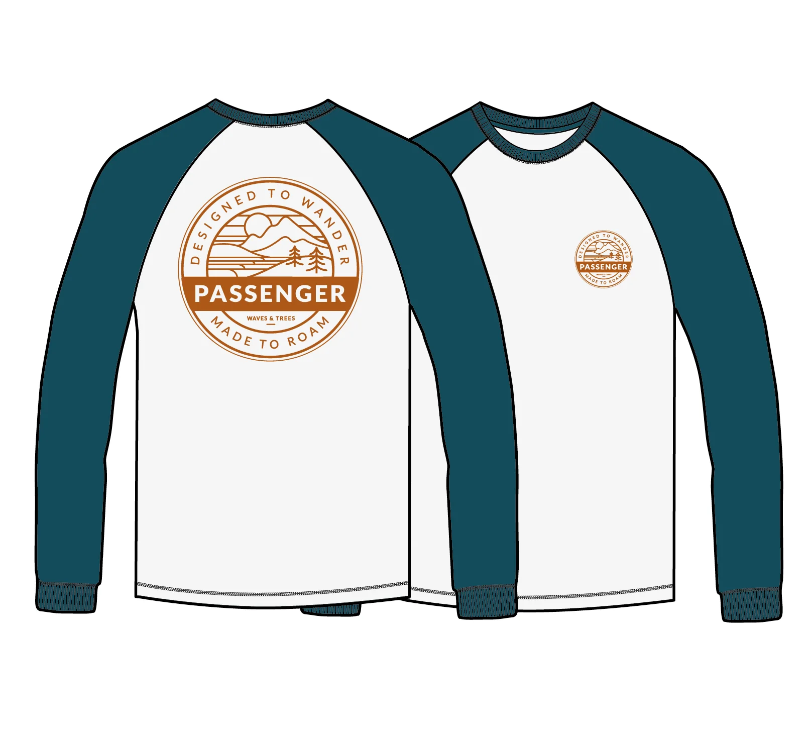 Odyssey Raglan LS T-Shirt - White - Image 6