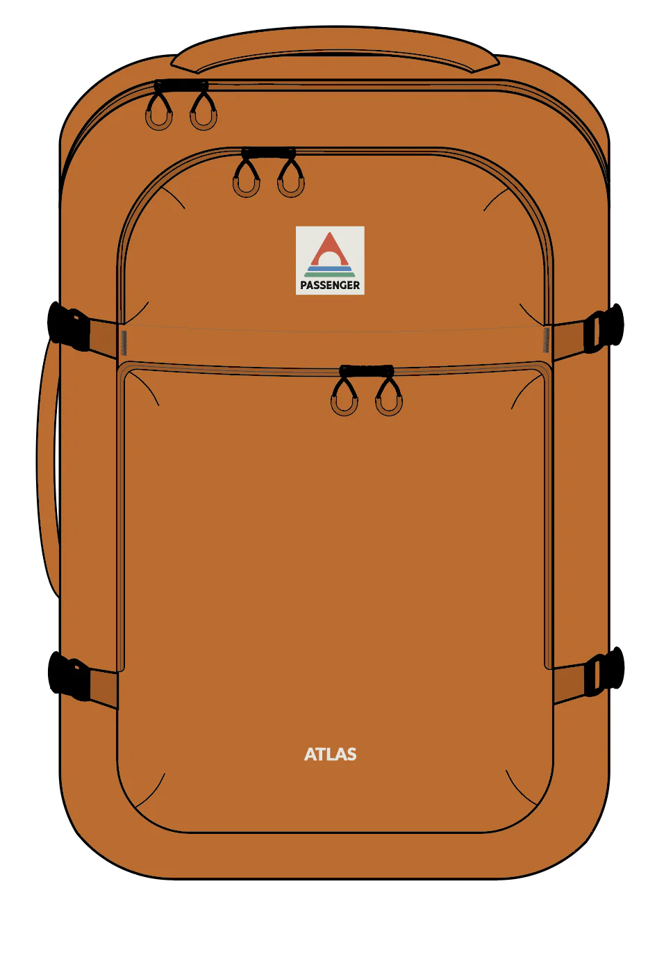 Odyssey Backpack Duffel - Sunrise Orange - Image 16