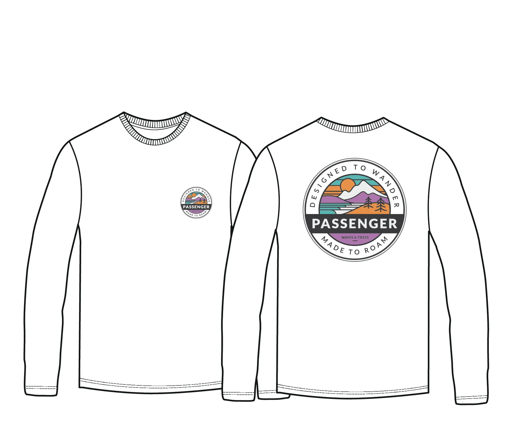 Odyssey Organic Cotton LS T-Shirt - White - Image 7