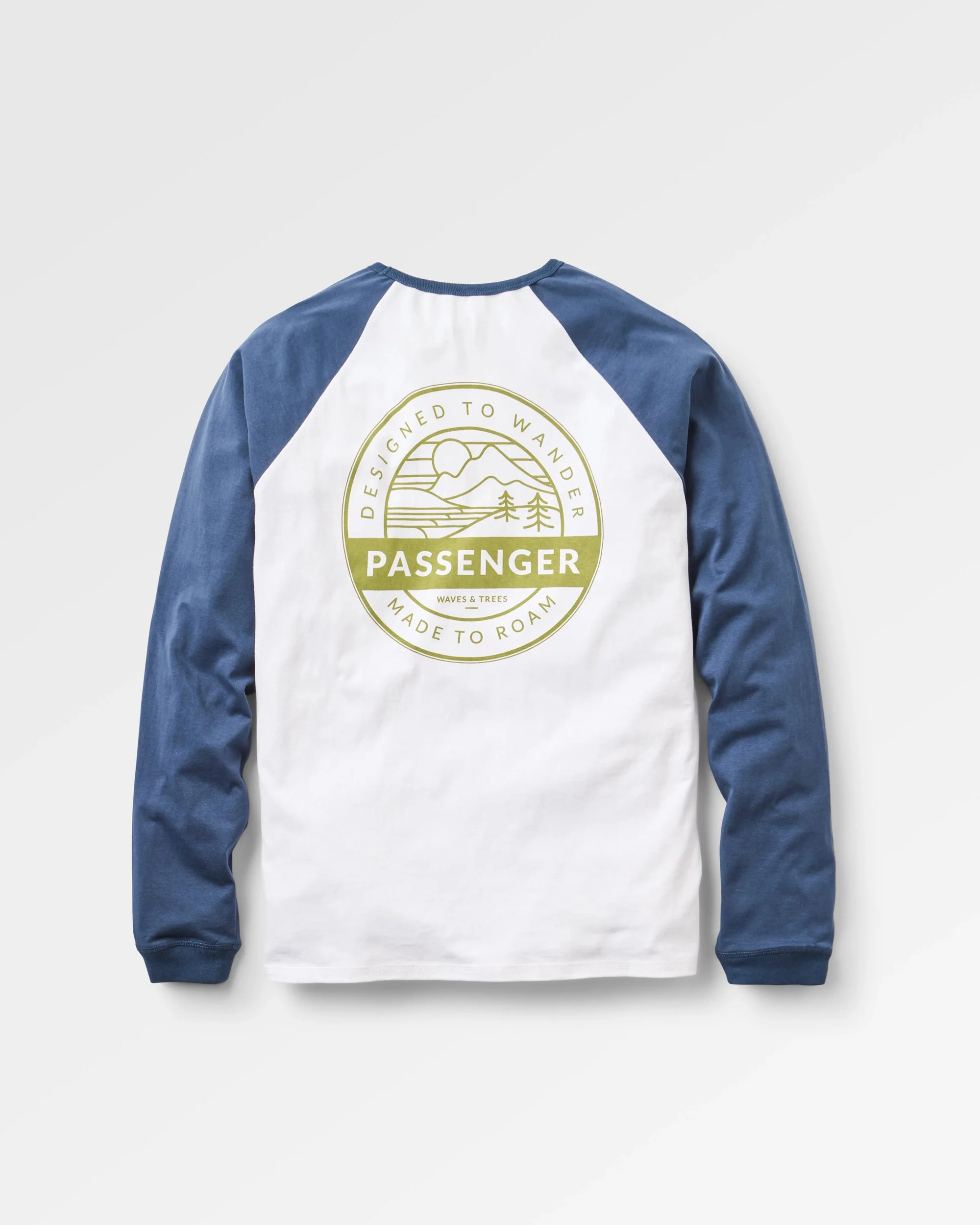 Odyssey Raglan LS T-Shirt - Rich Navy/White - Image 2