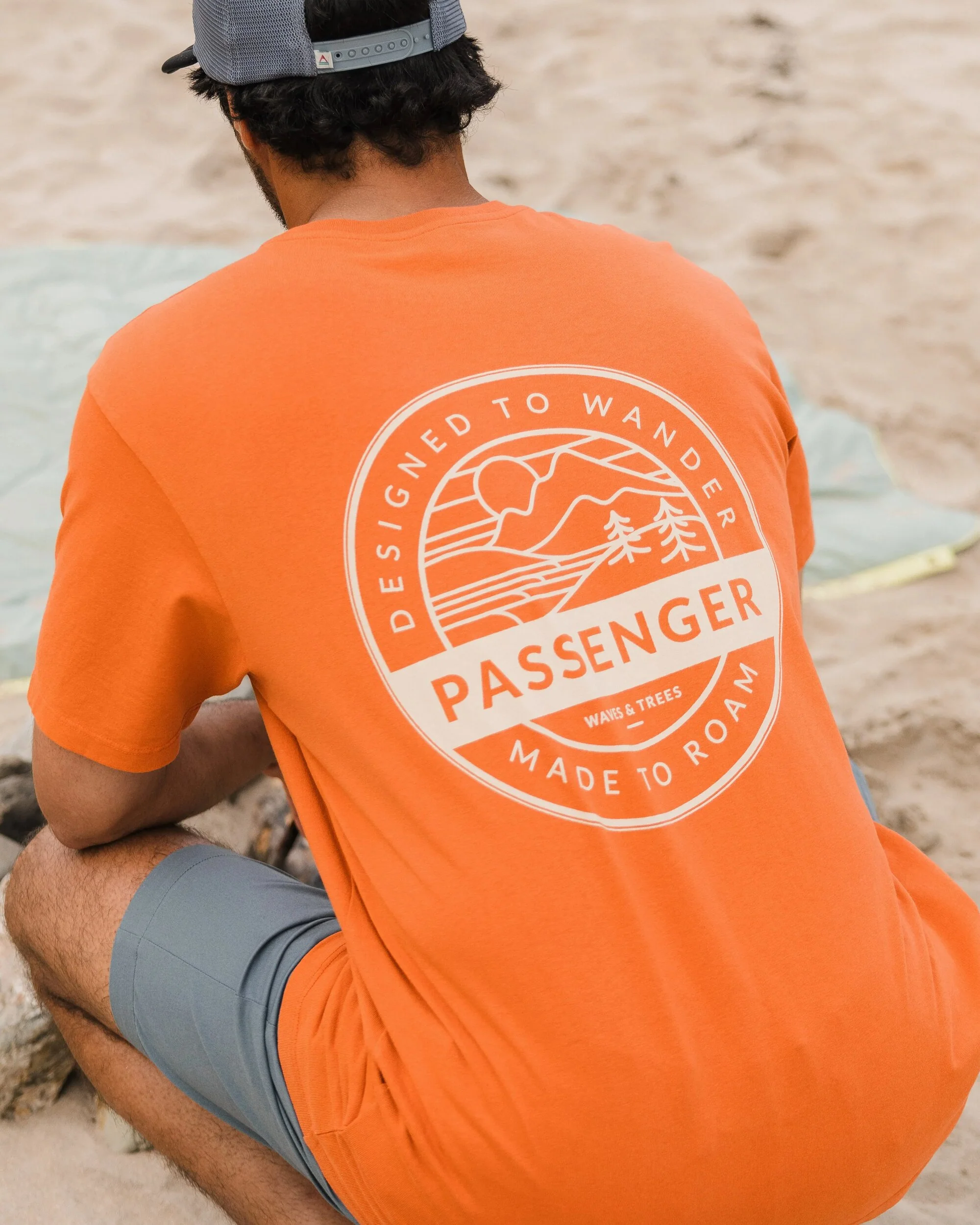 Odyssey Organic Cotton T-Shirt - Burnt Orange - Image 2